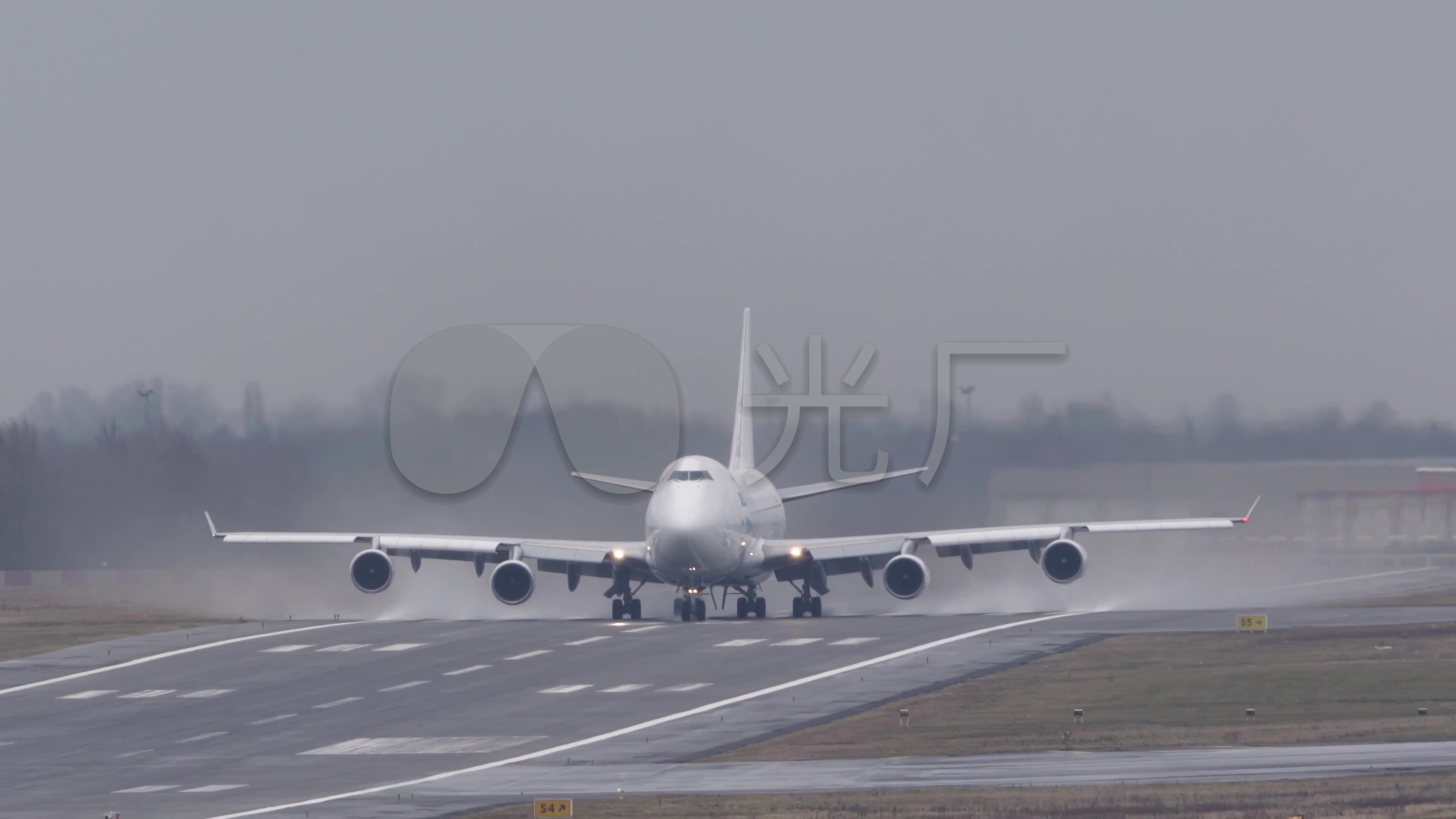 【4k】飞机起飞降落