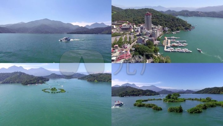 航拍台湾日月潭美丽风光