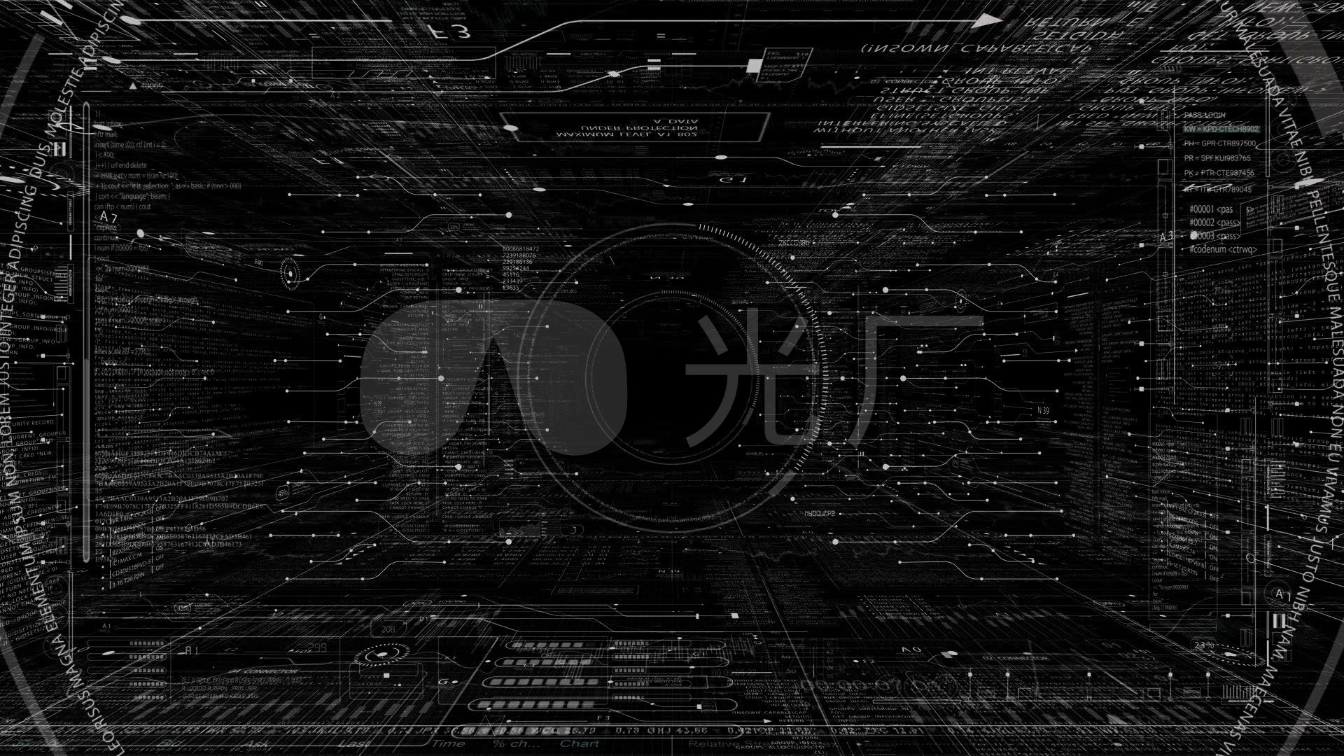 hud科技背景动画