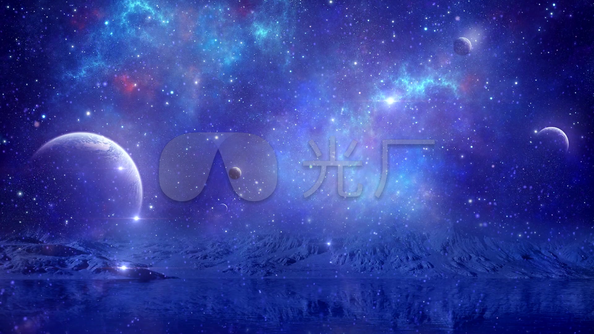 星空梦幻星辰_1920x1080_高清视频素材下载(编号:)