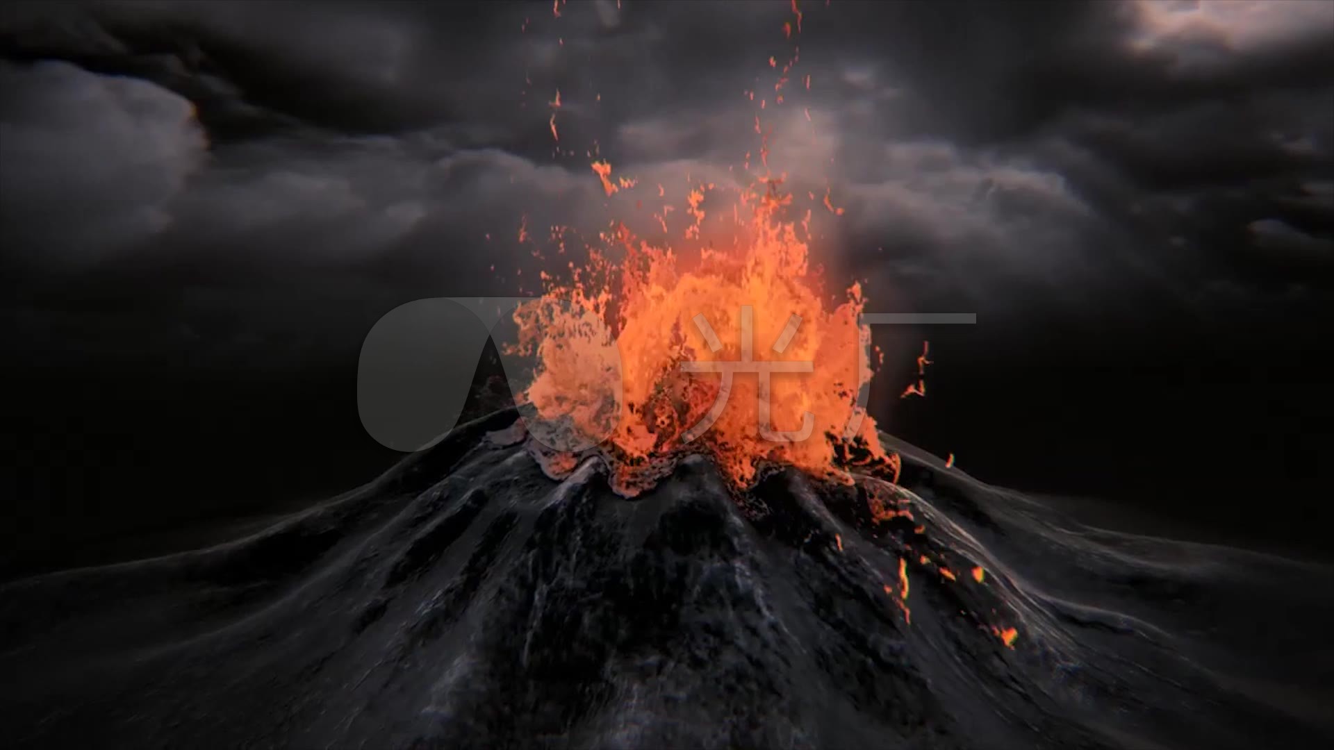 火山爆发_1920x1080_高清视频素材下载(编号:2401501)