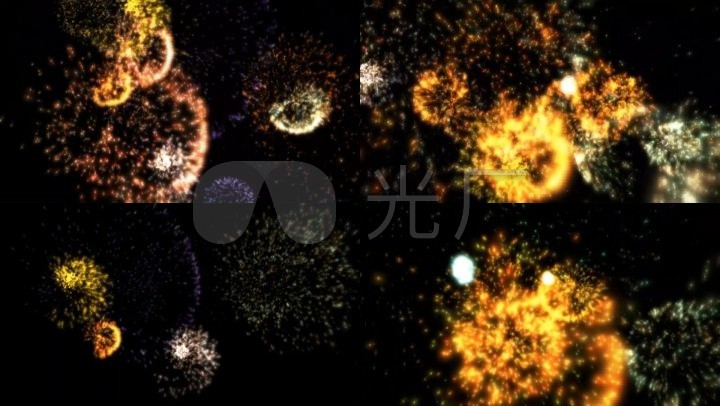 旋转烟花
