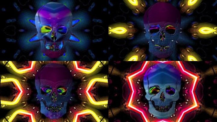 动感时尚抽象另类百大dj神曲vj抖音背景时尚背景骷髅骷髅头动感背景dj