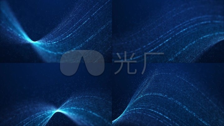 唯美蓝色粒子粒子粒子背景科技梦想
