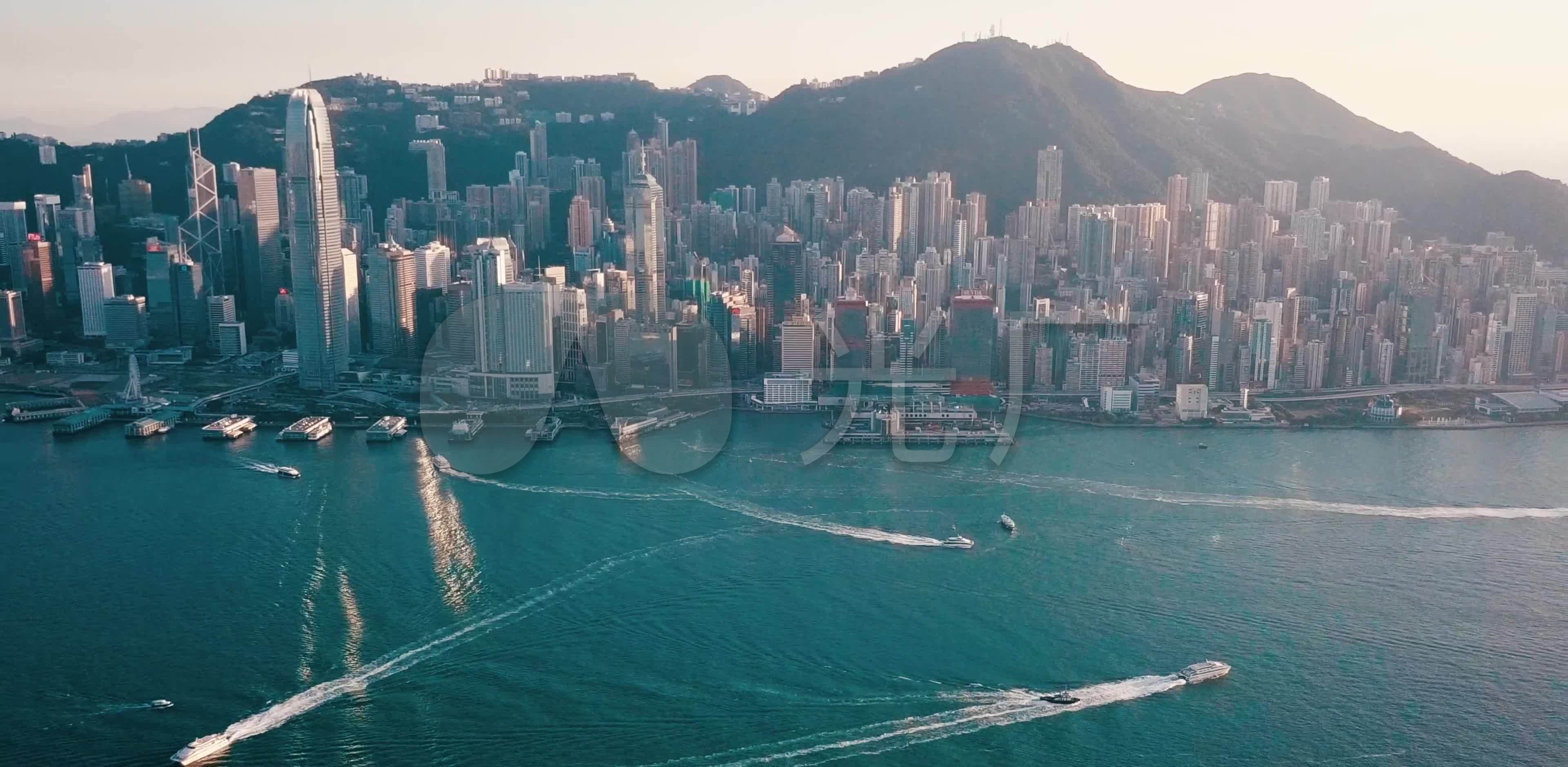 香港都市与大桥震撼航拍