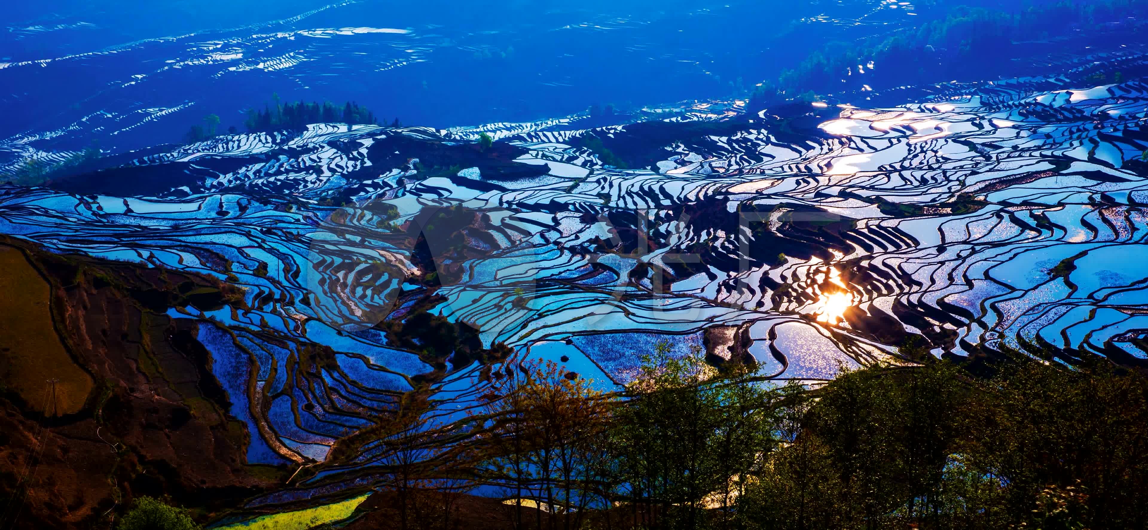 4k中国最美梯田风景