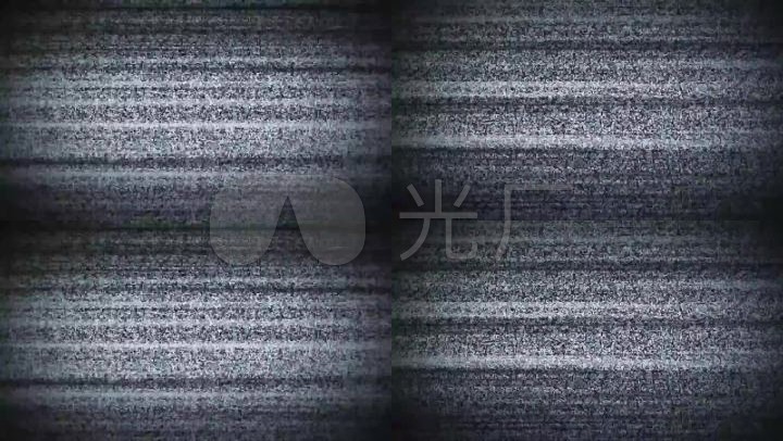 电视机雪花息屏没信号节目结束没画面信号干扰噪点视频素材老电视