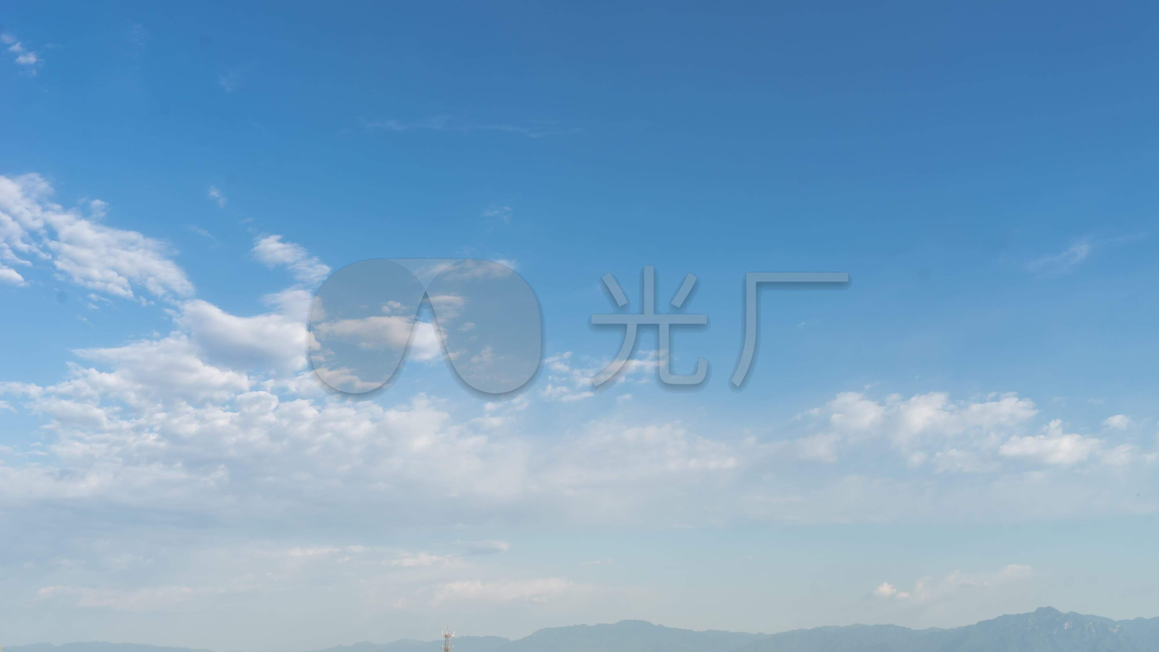 延时拍摄天高云淡_3840x2160_高清视频素材下载(编号