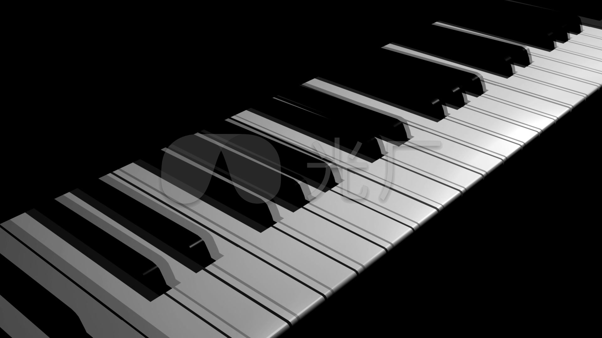 钢琴音键移动背景视频素材