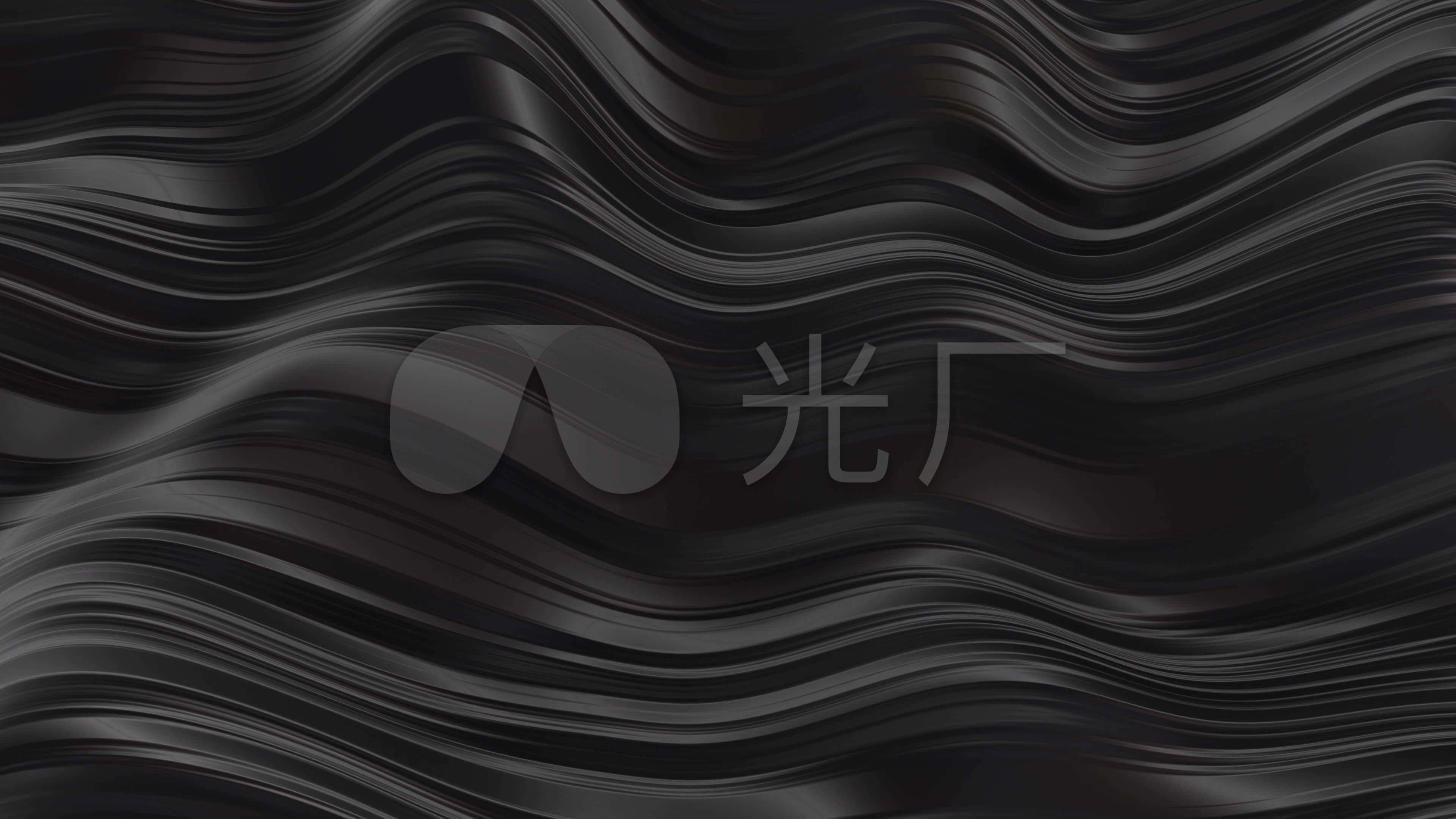 4k黑色纹理波浪背景_3840x2160_高清视频素材下载(:)