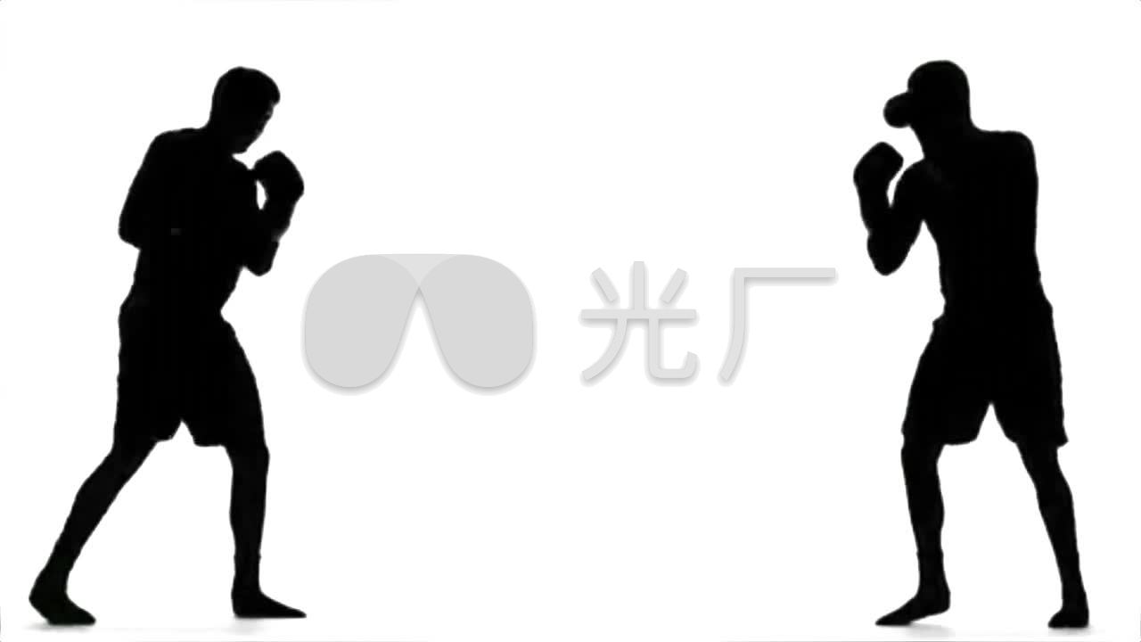拳击格斗剪影_1280x720_高清视频素材下载(编号:)__vj