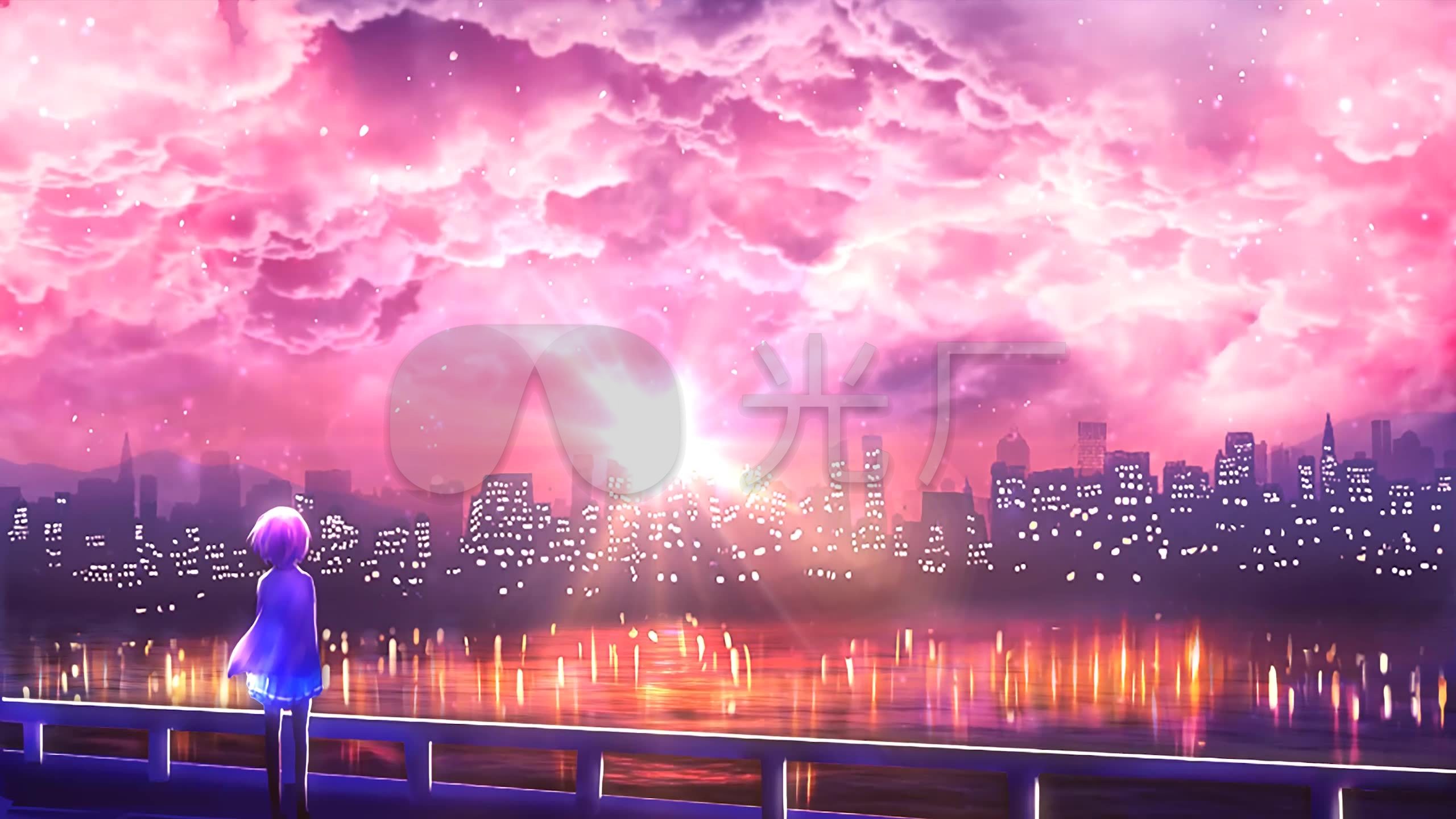 2560x1440动漫,2560x1440动态壁纸 小女孩云彩卡通_2560x1440_高清视频素材下载(编号:)