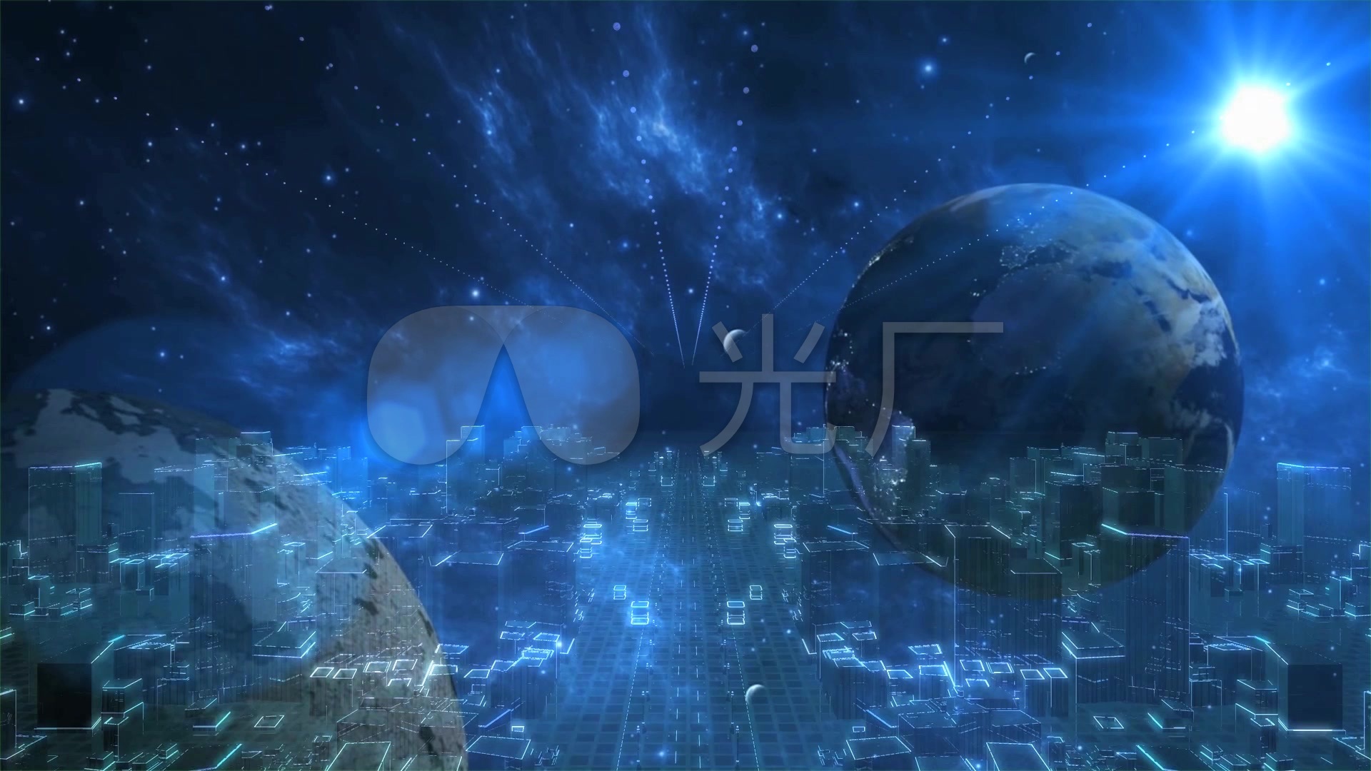 科幻之城科技感_01080_高清素材(:)
