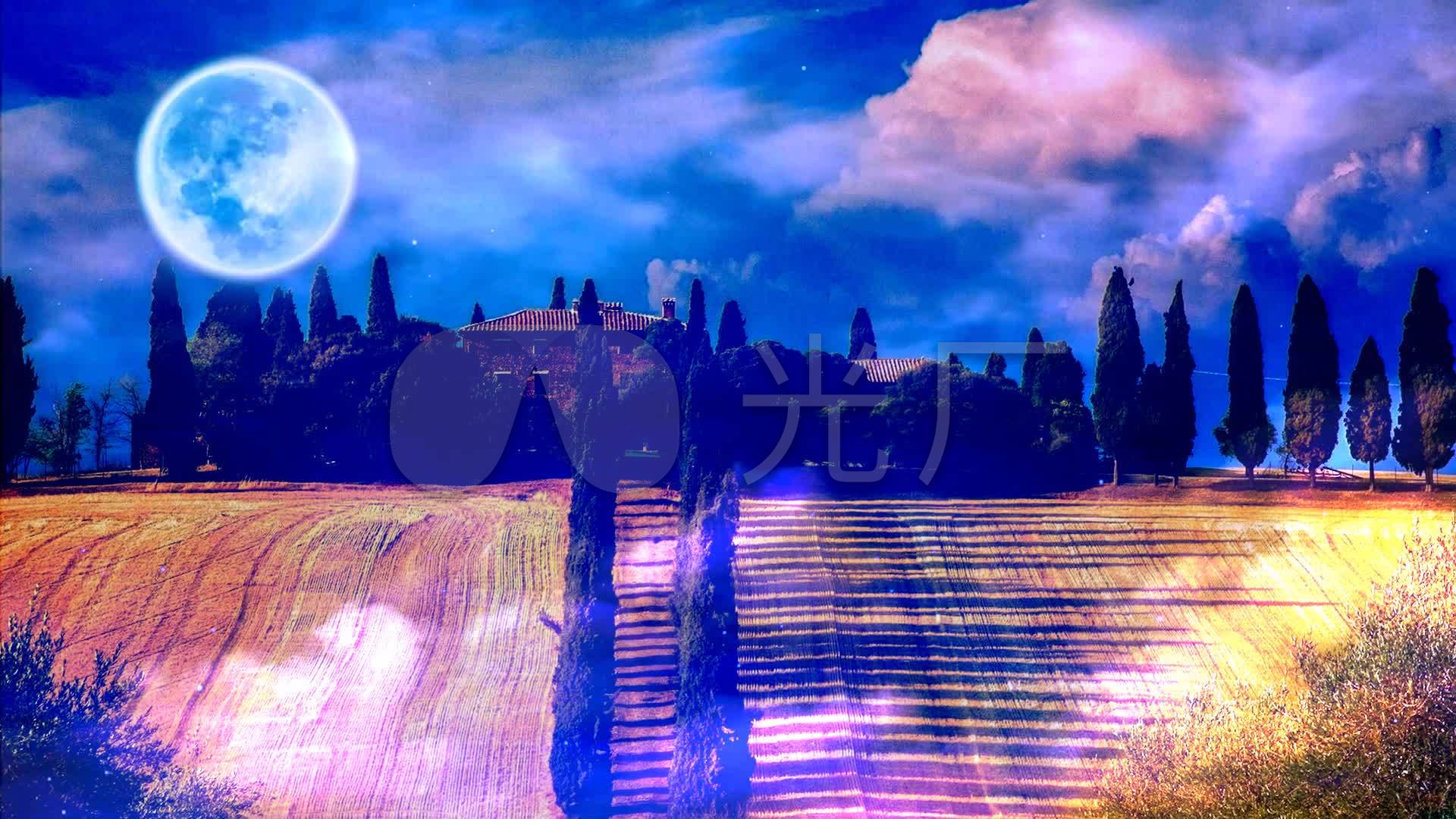 乐曲(舒伯特小夜曲)舞台背景