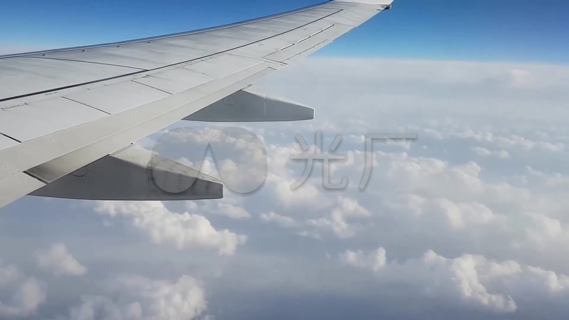 飞机 云海 旅行 机翼 万米高空 风景