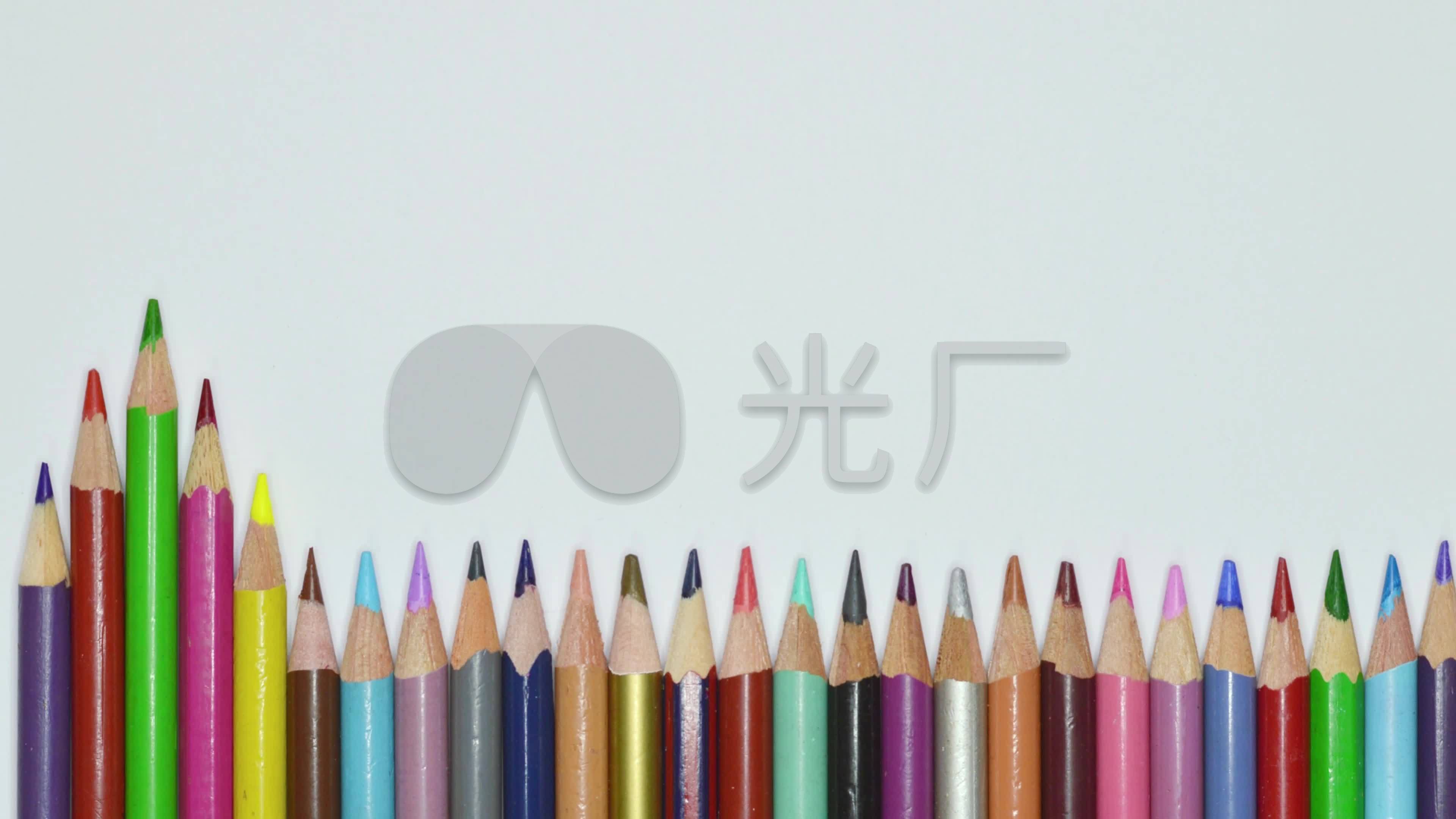 铅笔彩色铅笔定格动画文具艺术