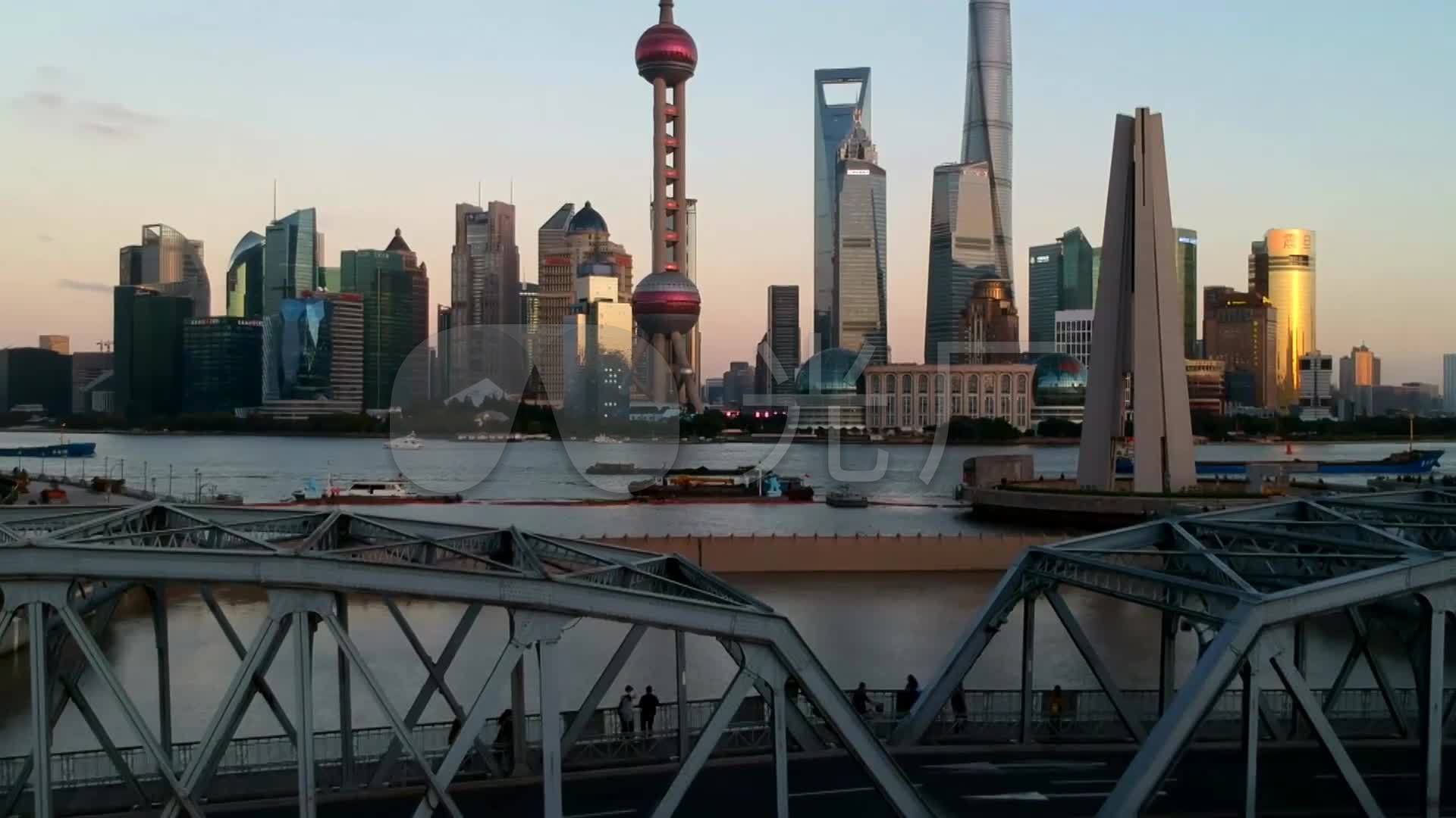 上海外滩实景拍摄