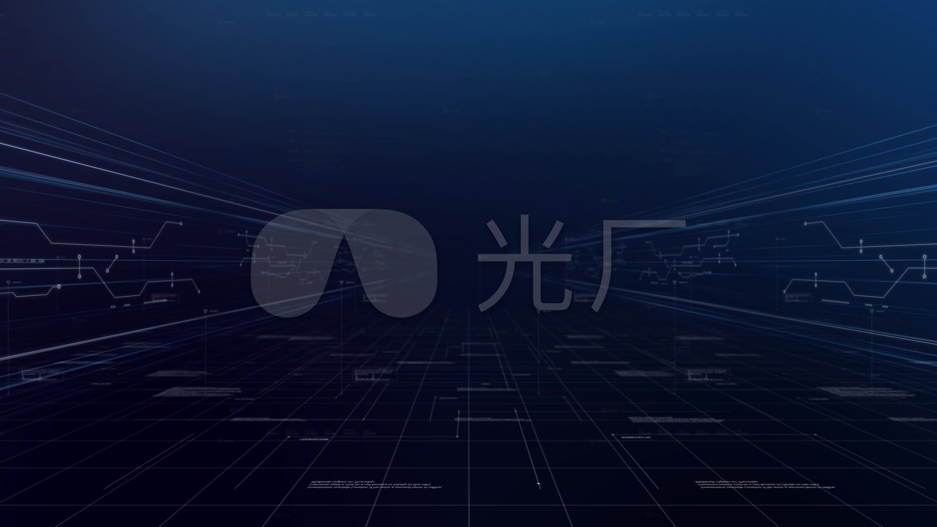 深蓝色科技元素线条空间背景