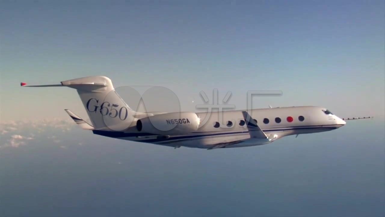 私人飞机天空飞,商务飞机_1280x720_高清视频素材下载(编号:2454399)