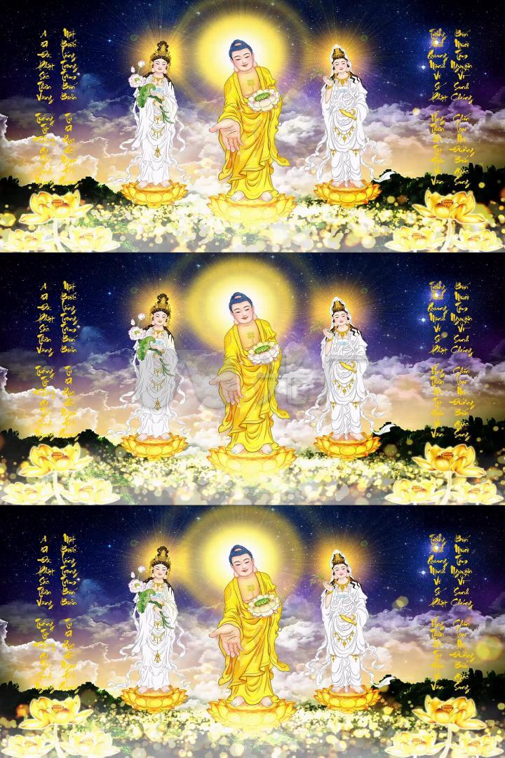 佛光普照佛祖宗教动态背景素材18
