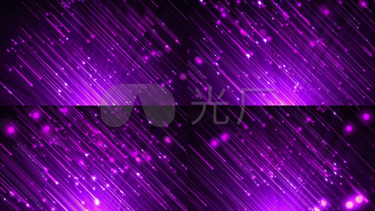 梦幻紫色流星粒子下落循环背景