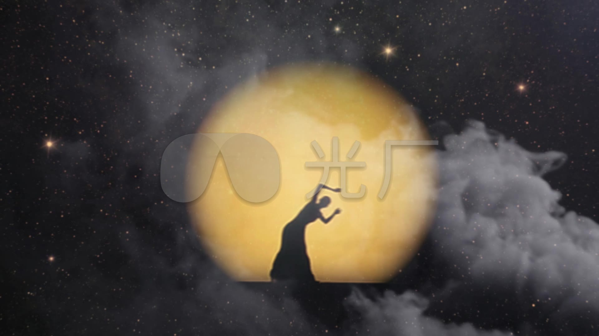 民族舞蹈—星空月亮舞led唯美背景视频