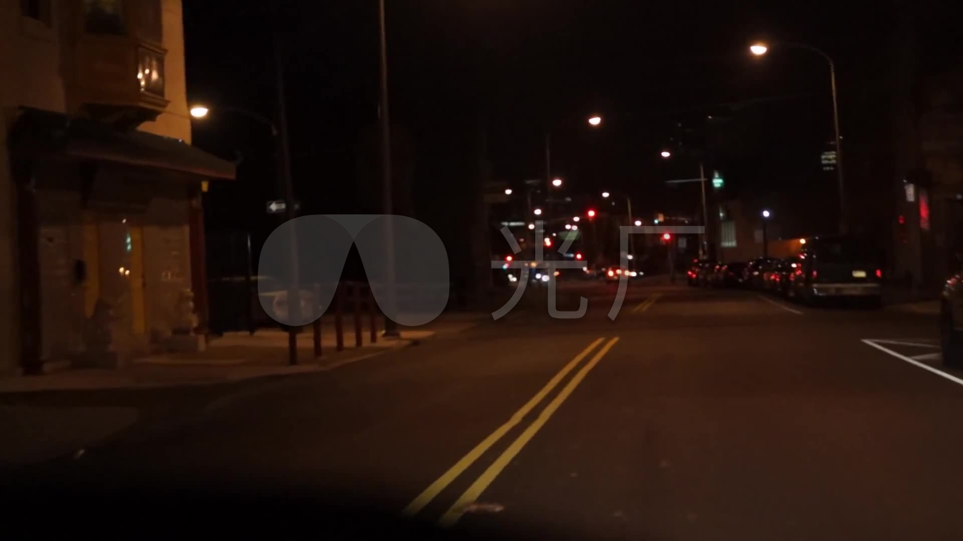夜晚的街头,车辆,光斑,尾灯