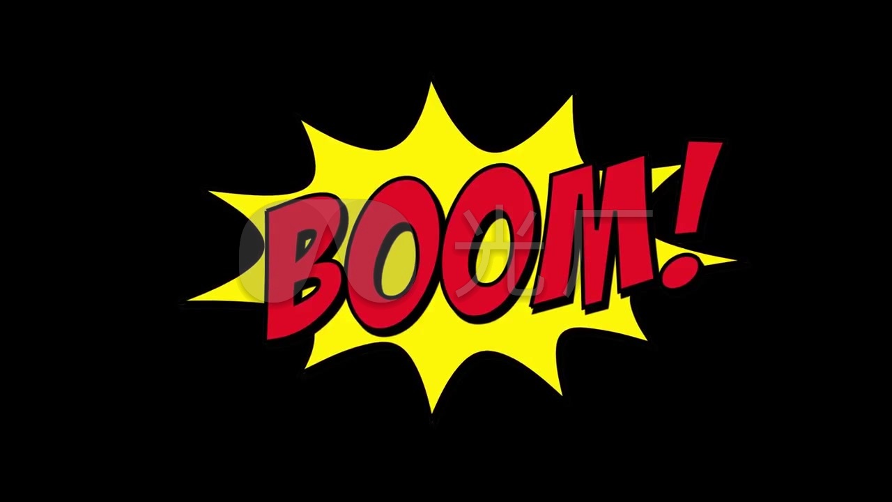 boom-bomb视频抠像素材_1280x720_高清视频素材下载