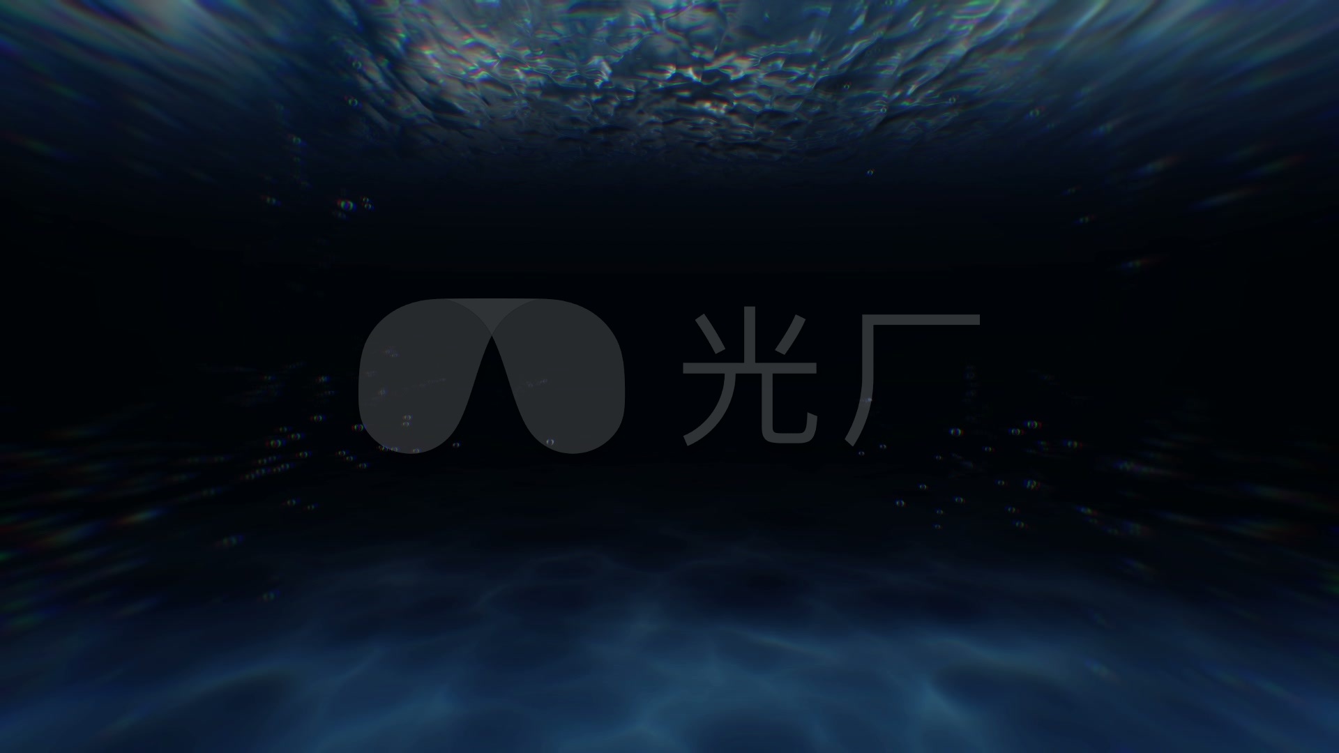 3d黑暗的海洋深处背景视频_1920x1080_高清视频素材