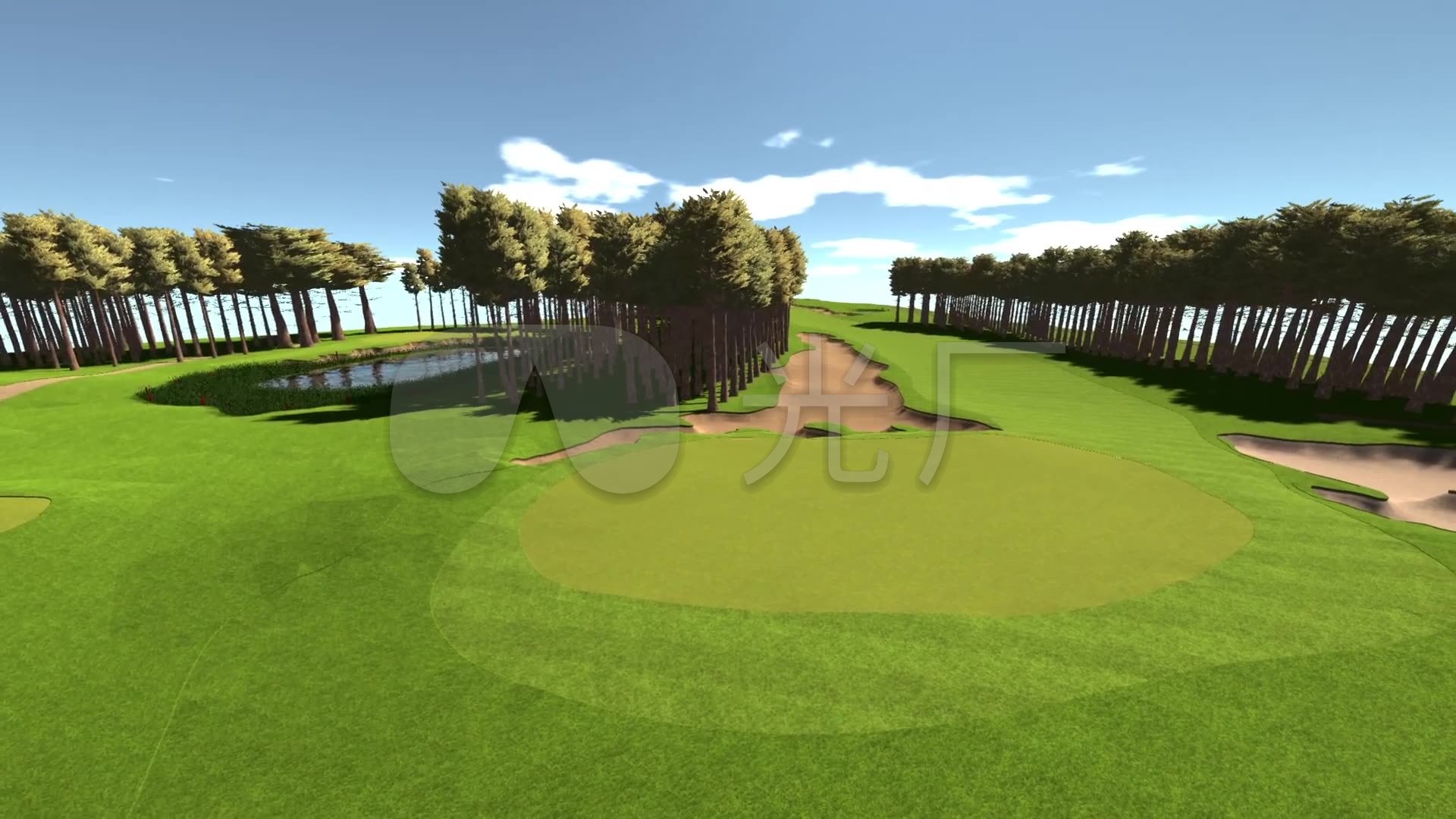 3d动画生态草地树林_1920x1080_高清视频素材下载(:)