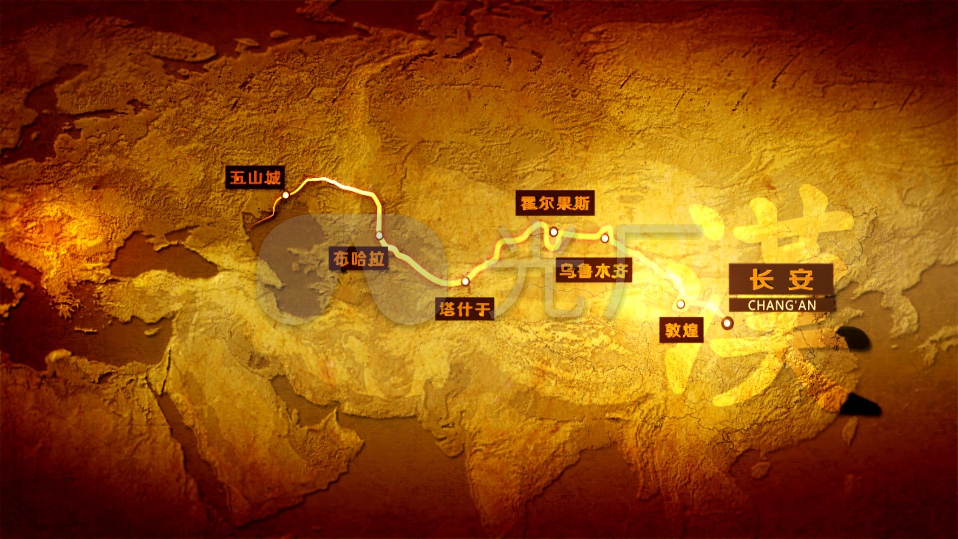 古代丝绸之路_1920x1080_高清视频素材下载(编号:)