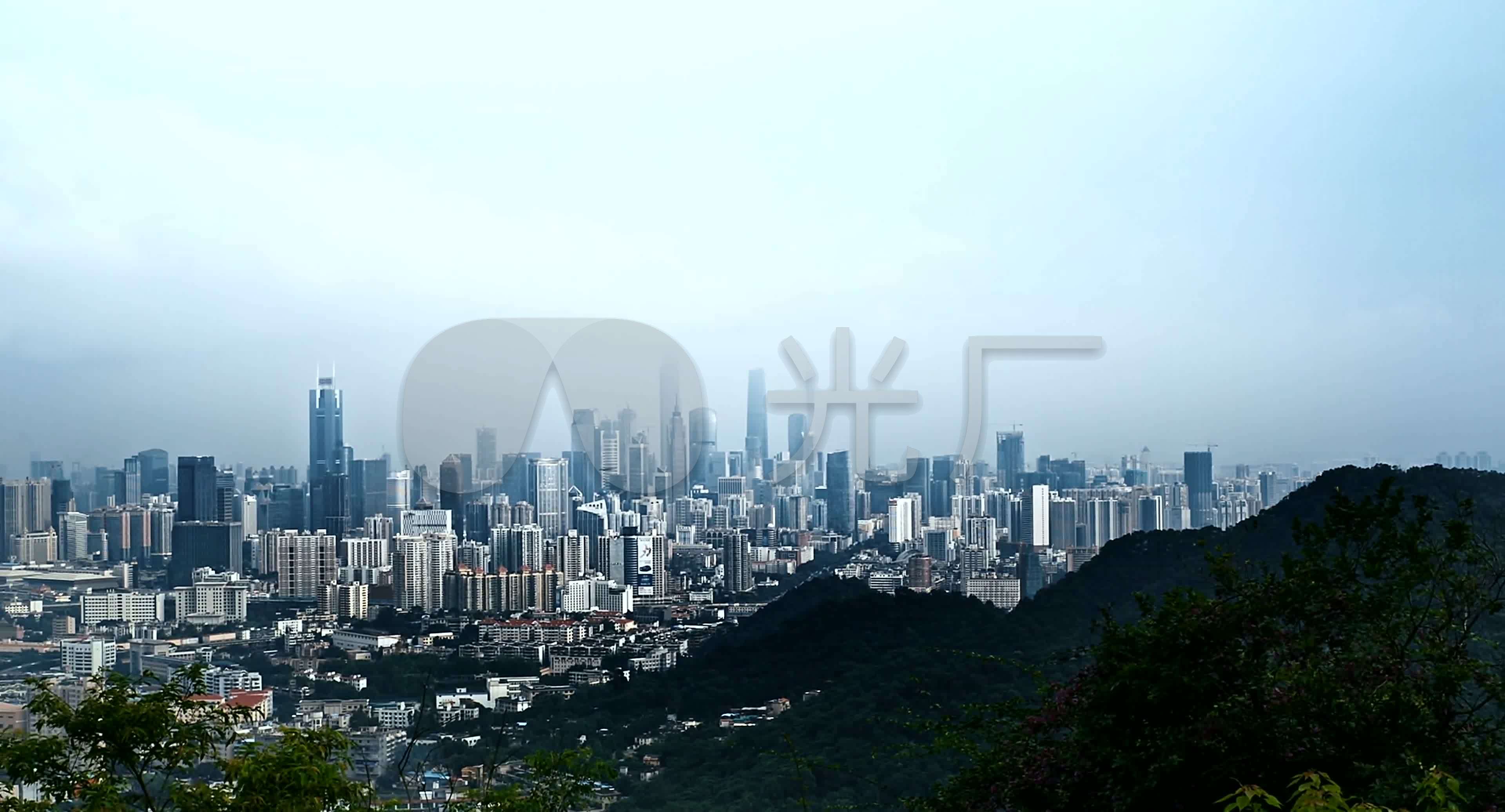 广州城市景远景楼群