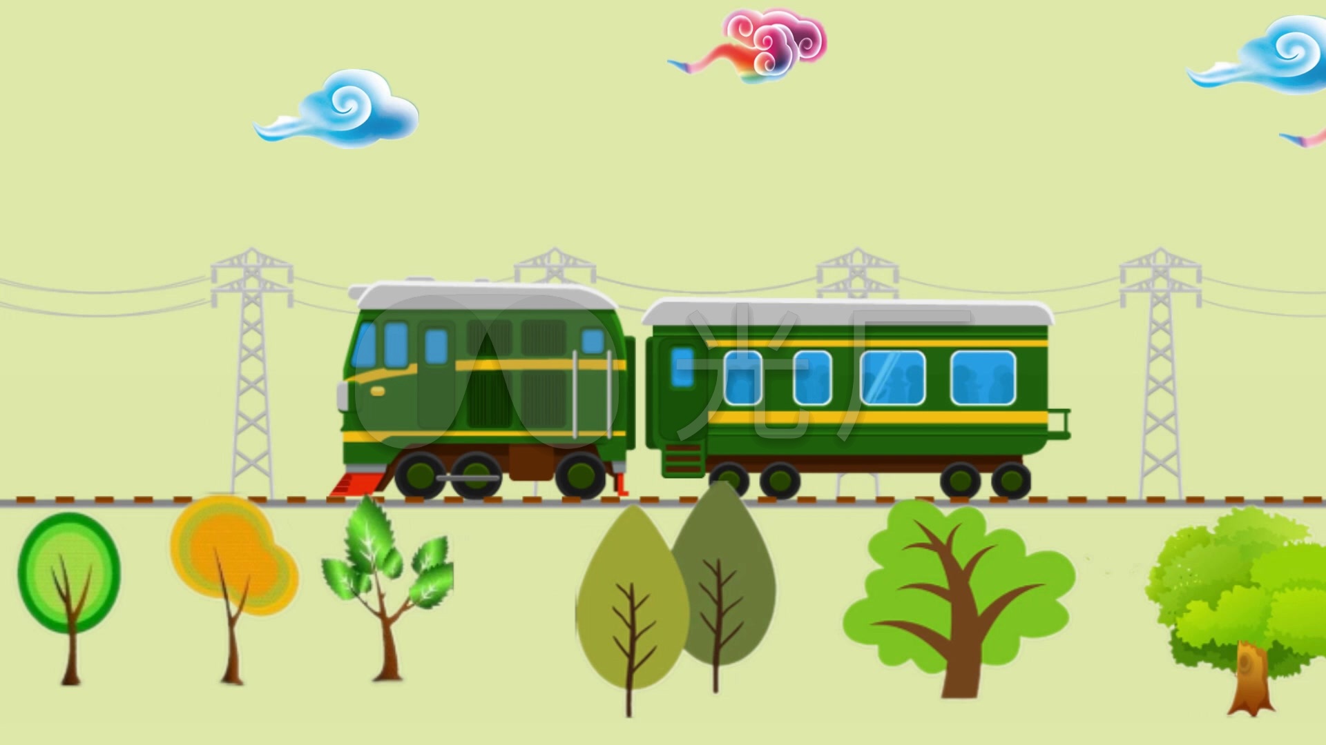 绿皮火车|插画|插画习作|巴菽BS - 原创作品 - 站酷 (ZCOOL)