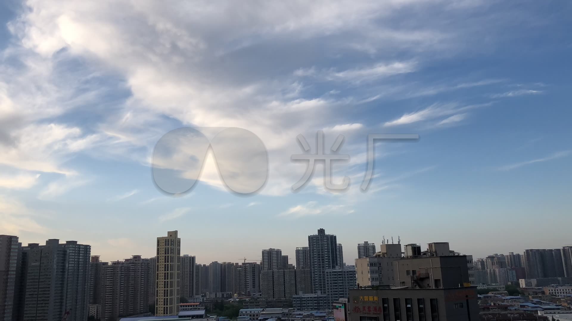 4k城市天空流云_1920x1080_高清视频素材下载(编号:)