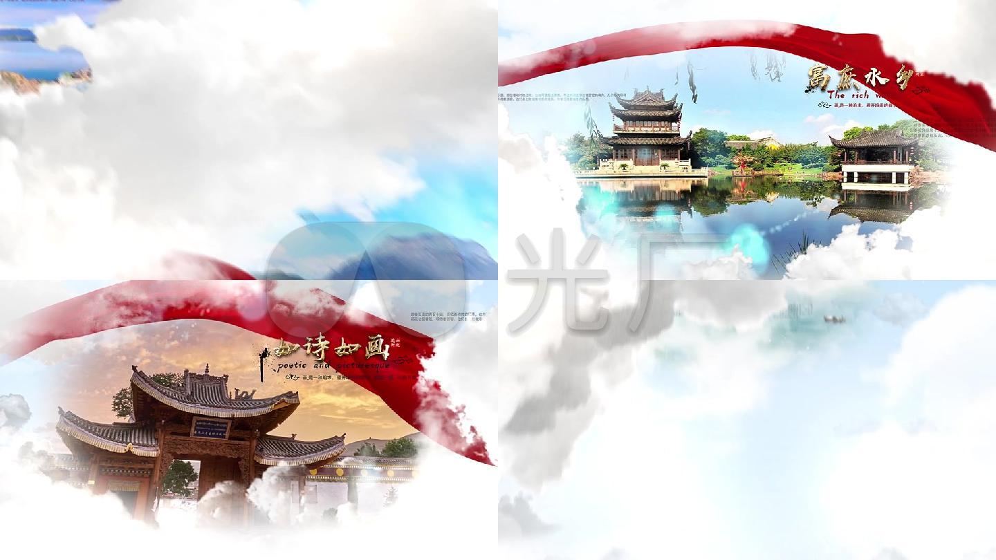 大气中国风水墨片头AE模版0010