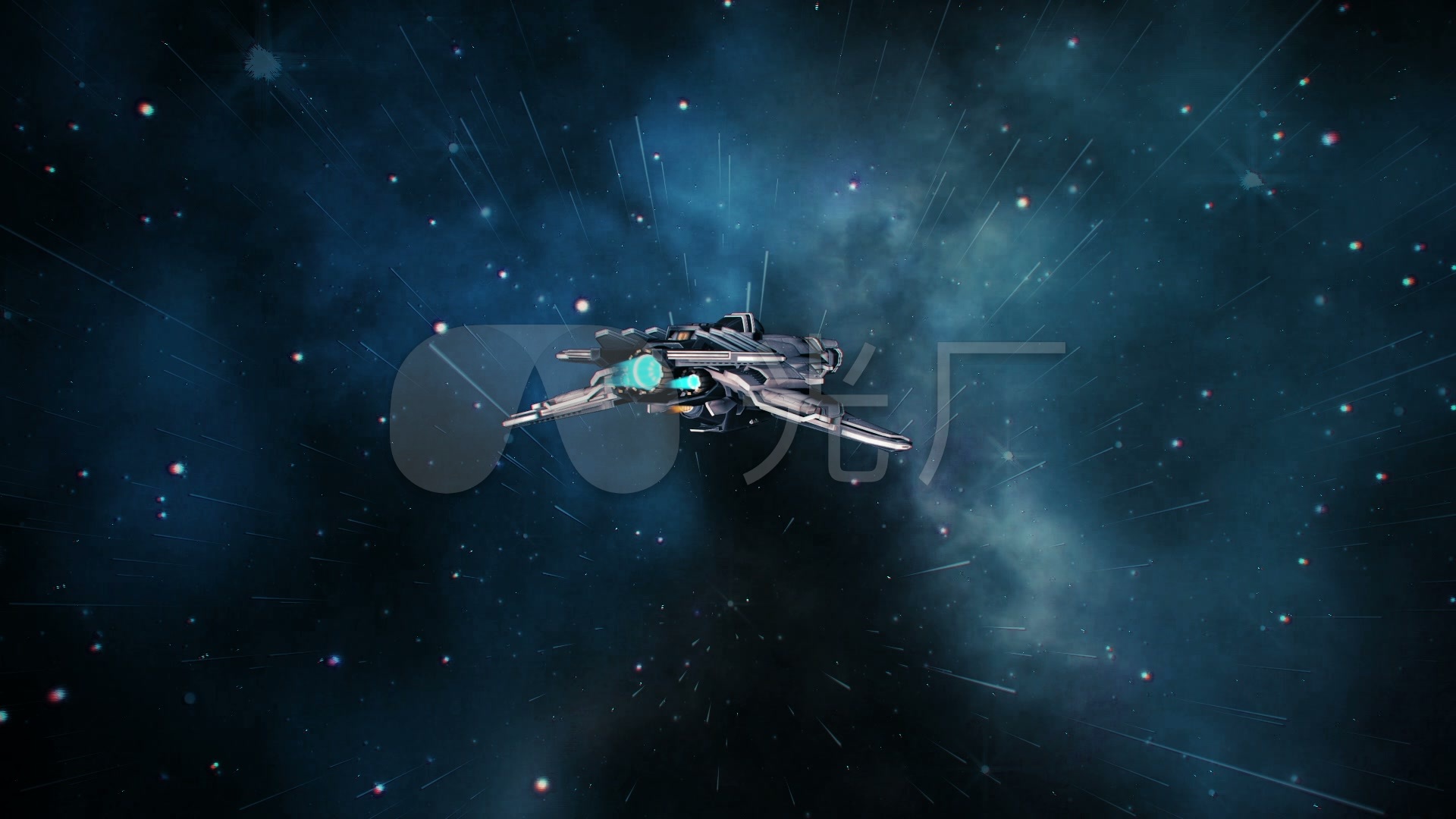 宇宙飞船穿梭_1920x1080_高清视频素材下载(编号:2519400)_影视包装