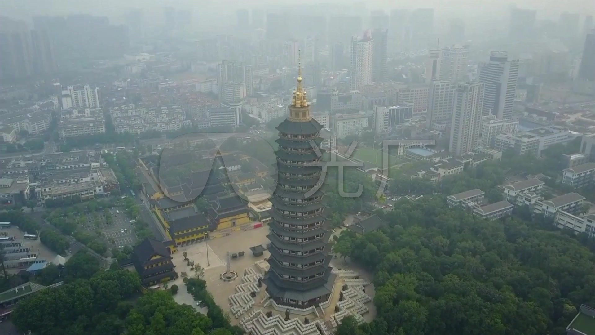常州双塔世无双双塔天宁寺天宁宝塔