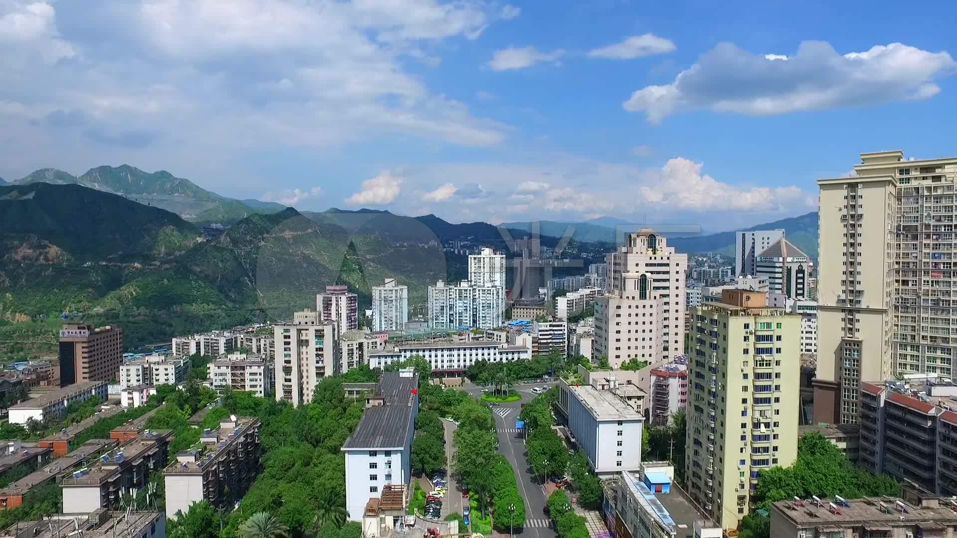 攀枝花城市航拍_1920x1080_高清视频素材下载(编号:)