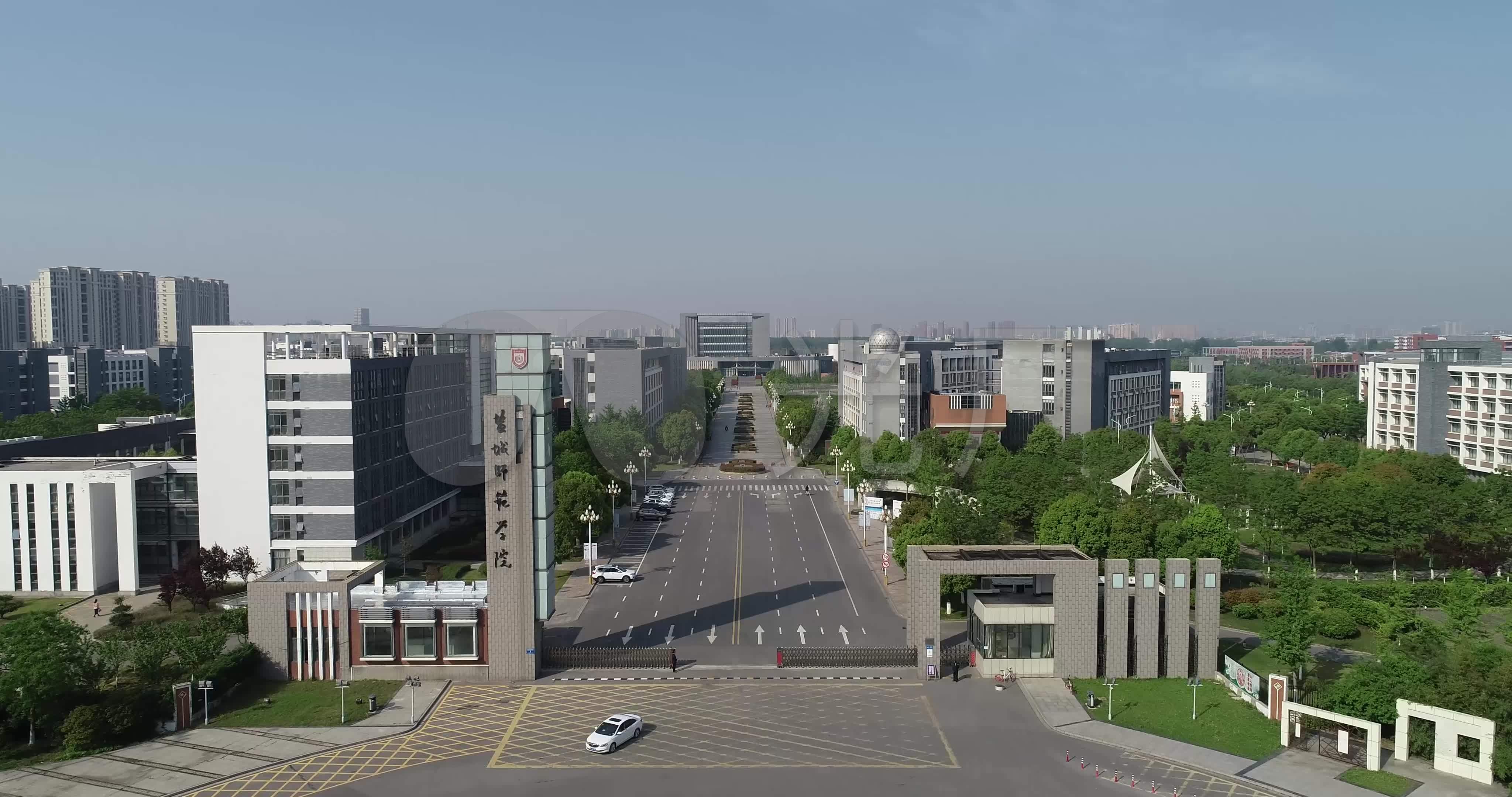 4k航拍盐城师范学院_4096x2160_高清视频素材下载(:)