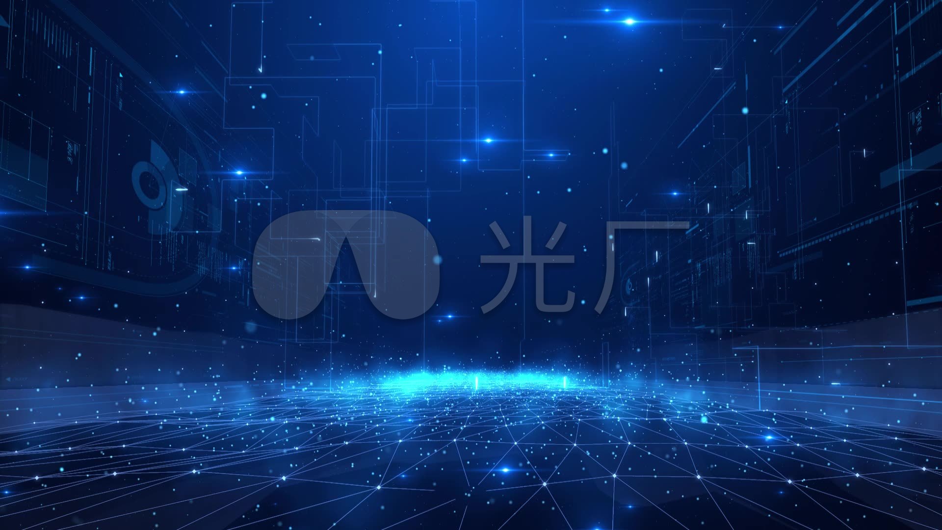 科技图片1920,科技图片图片素材 大气蓝色科技点线粒子光线数据背景视频素材_1920x