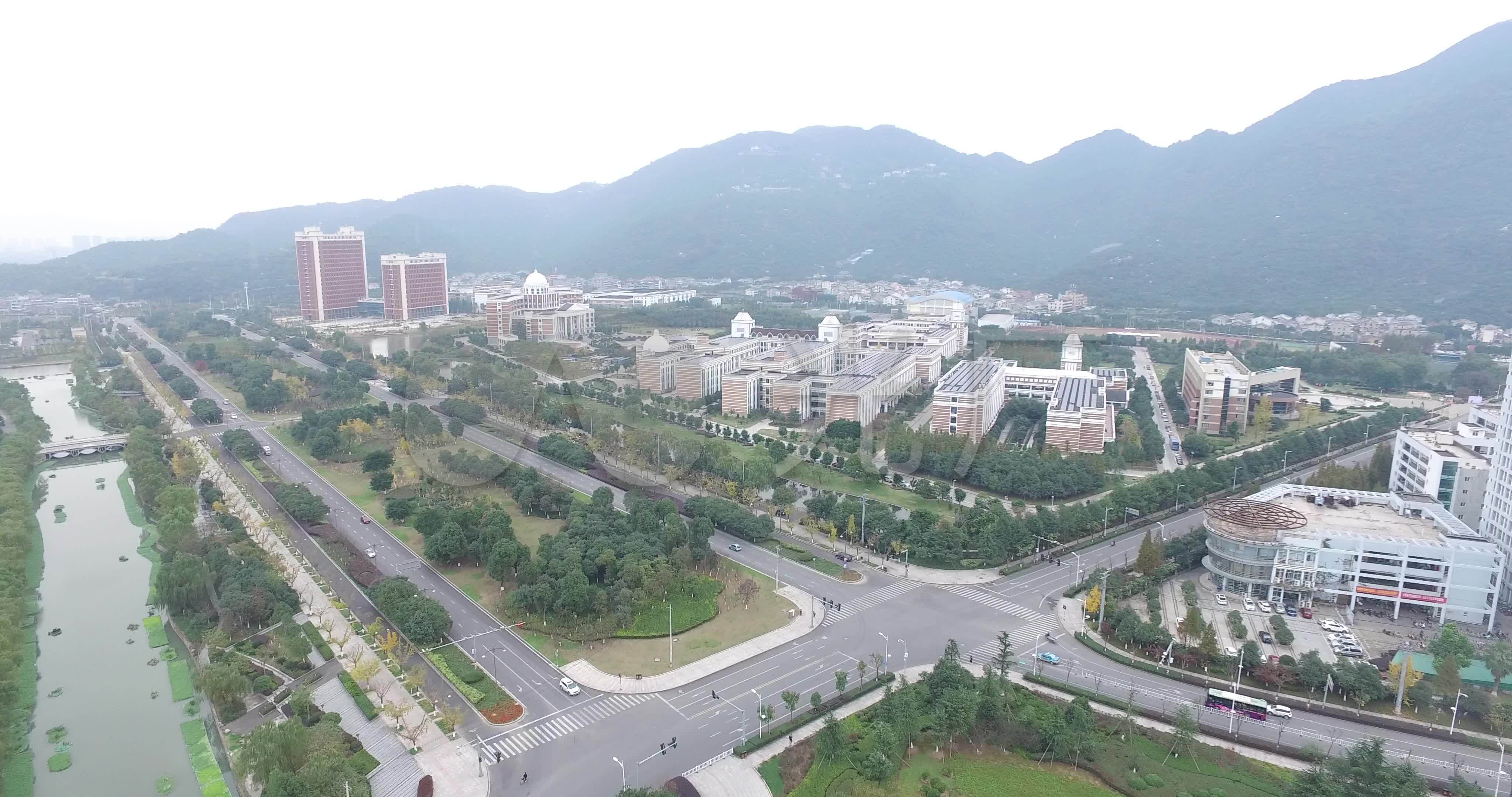 温州茶山大学城温州医科大学空镜_4096x2160_高清视频
