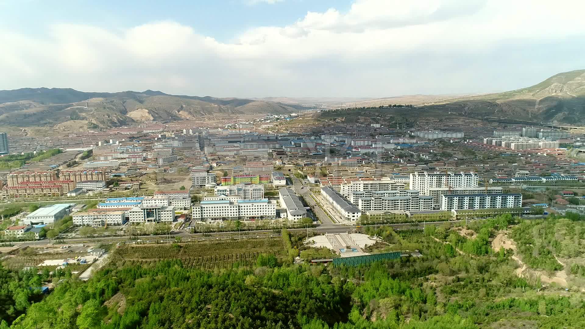 航拍山西忻州岢岚县06_1920x1080_高清视频素材下载