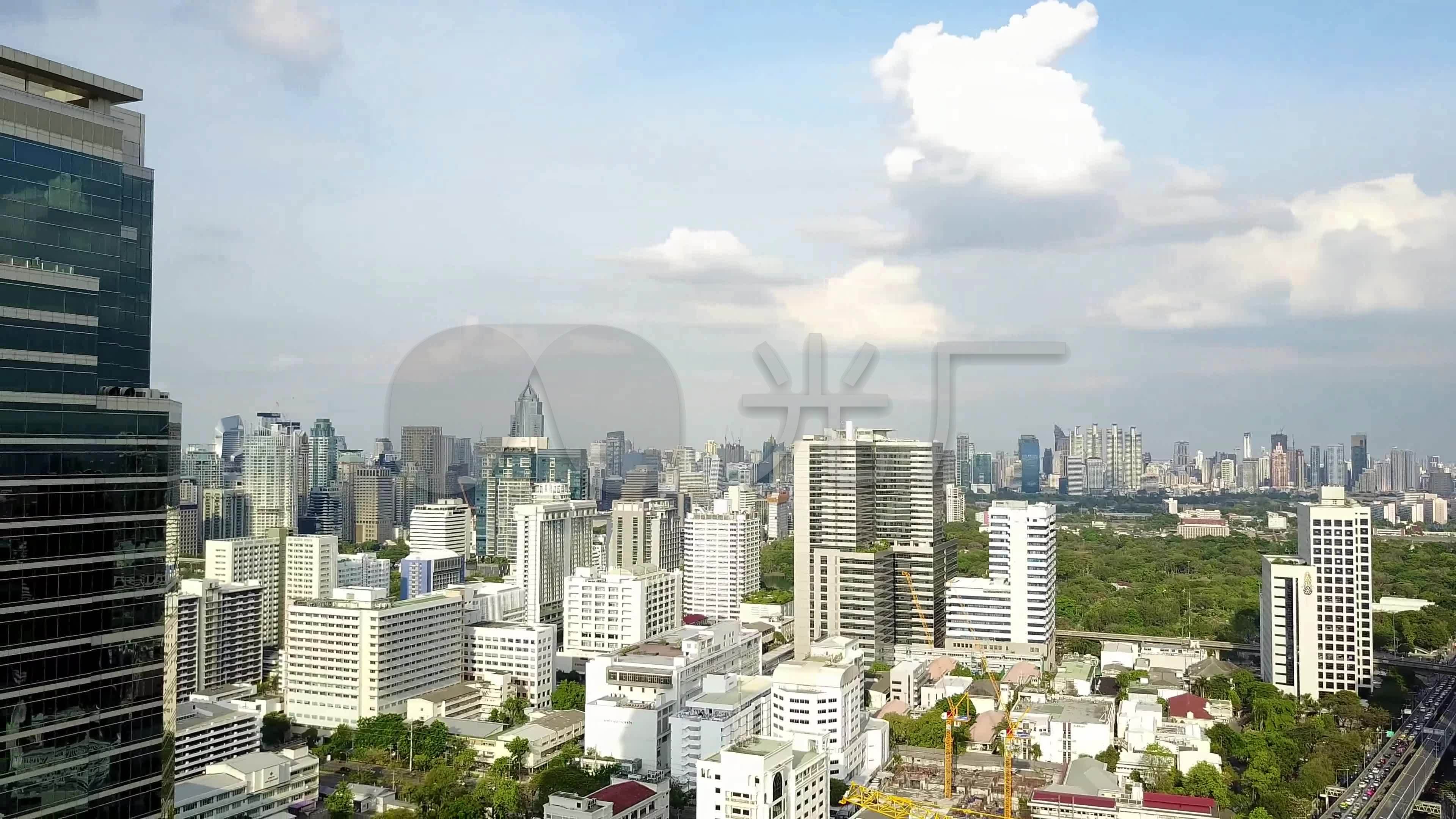 4k泰国曼谷城市风景航拍