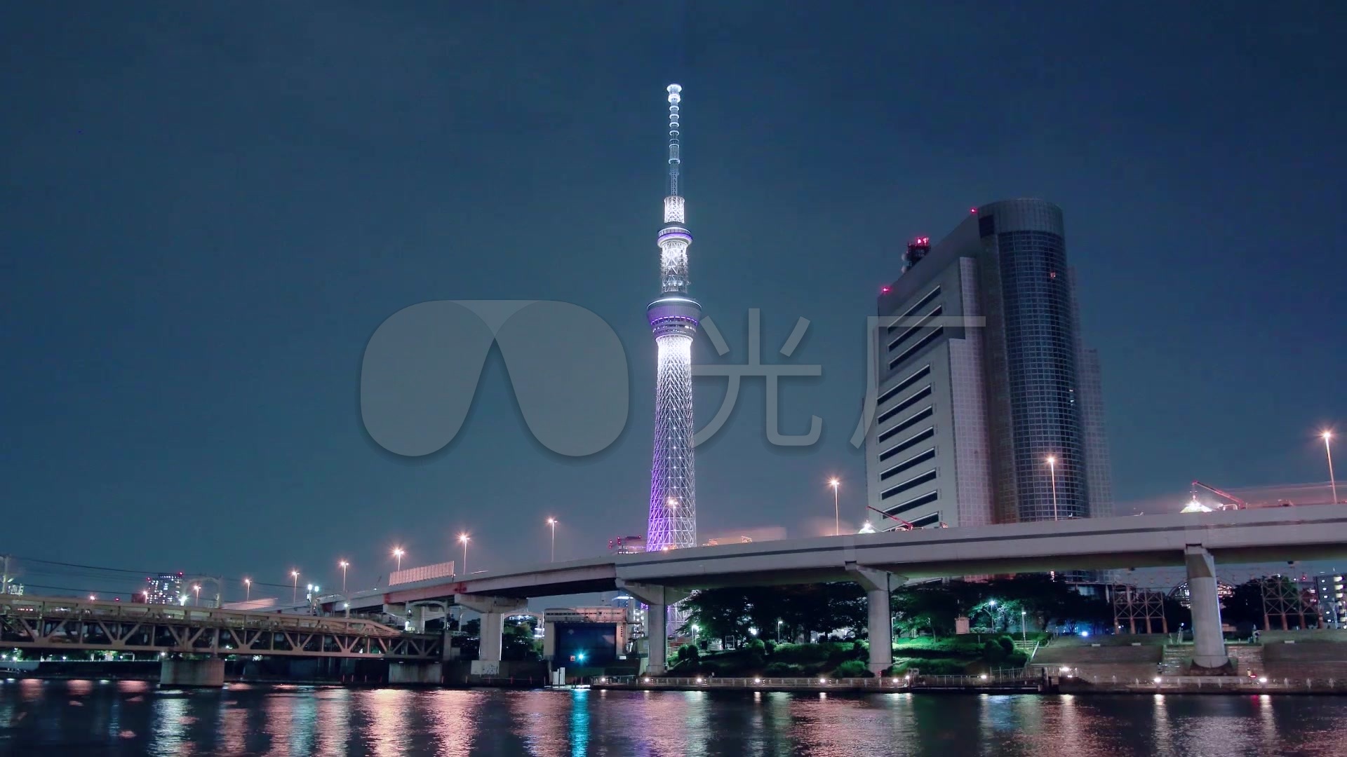 东京晴空塔高清延时视频_1920x1080_高清视频素材下载