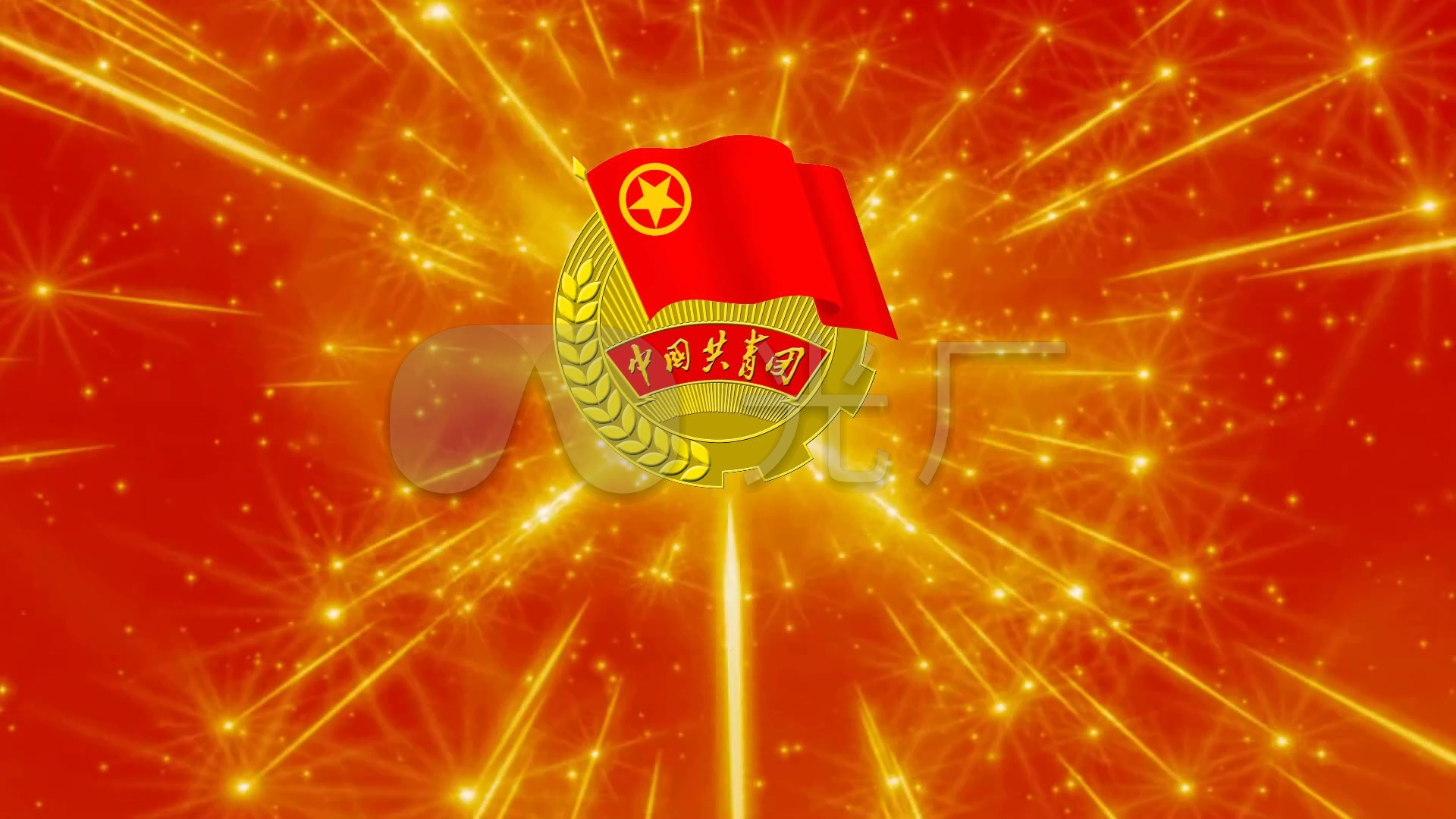 闪光的团徽