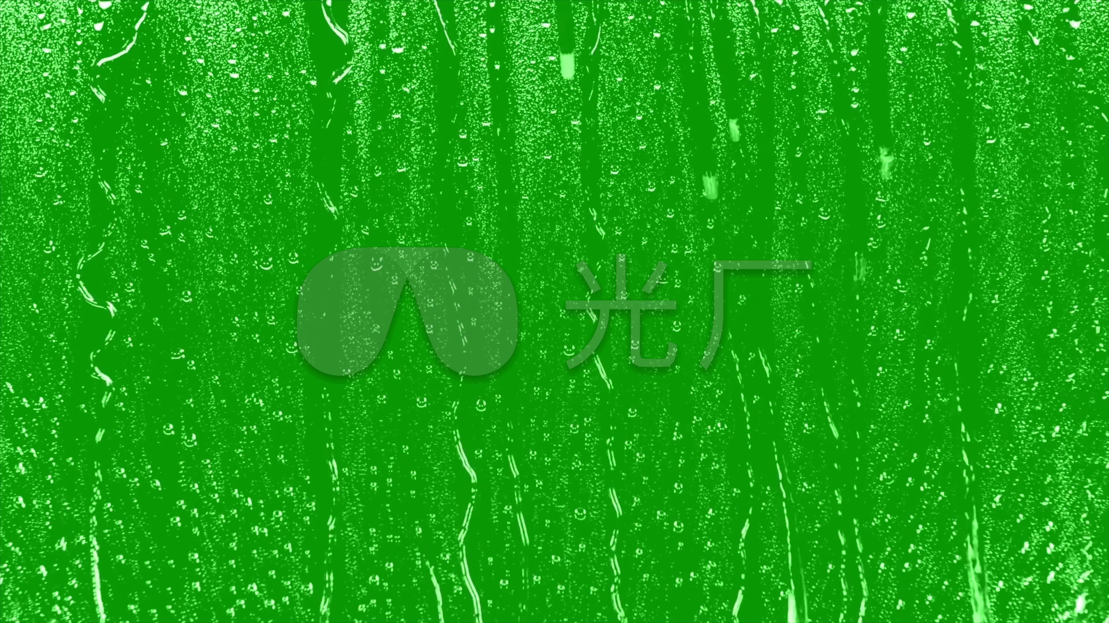 绿幕抠图玻璃雨水落下绿屏抠像_3840x2160_高清视频