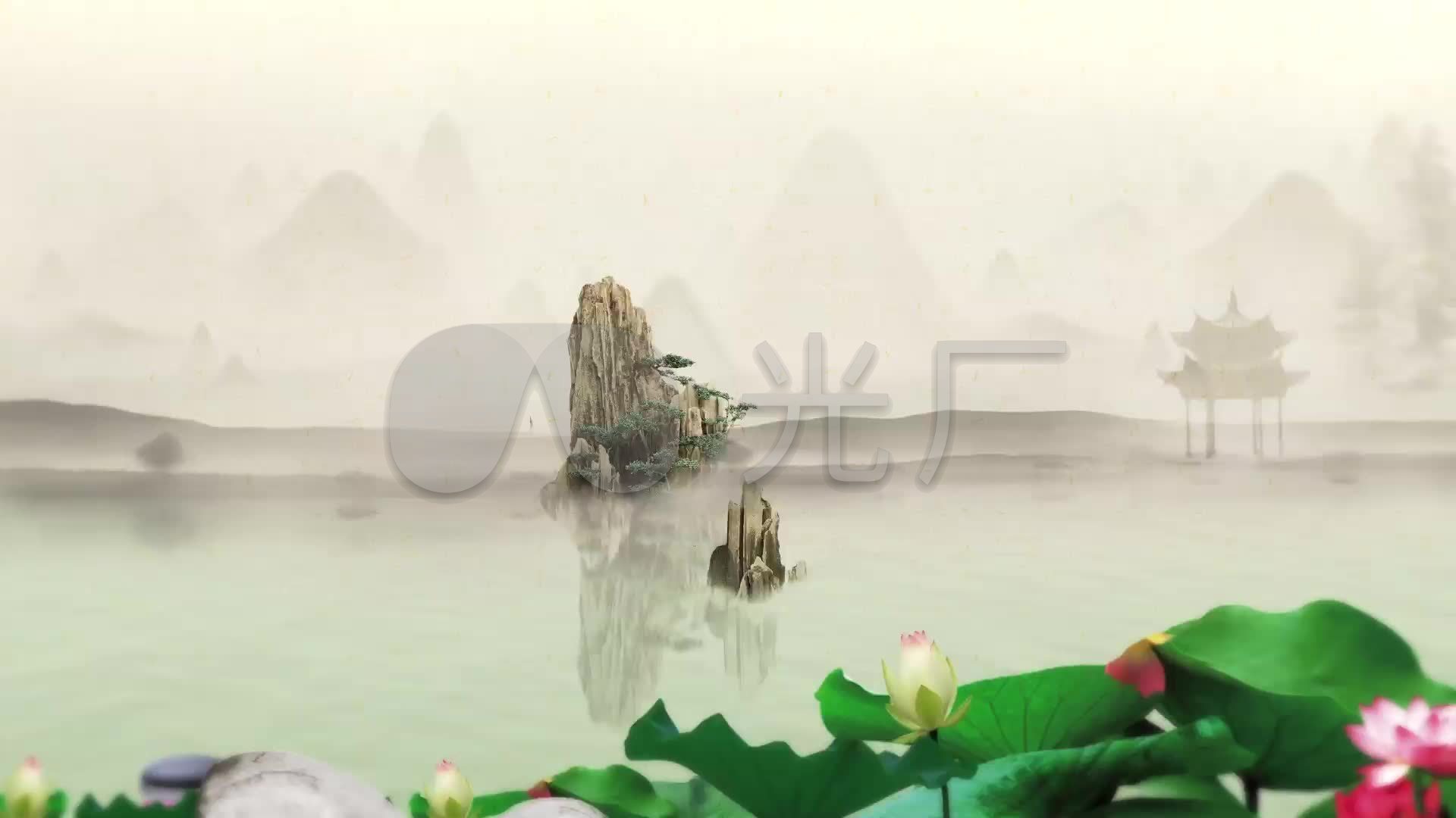 中国风水墨烟雨江南片头_1下载(编号:2593298)_ae模板