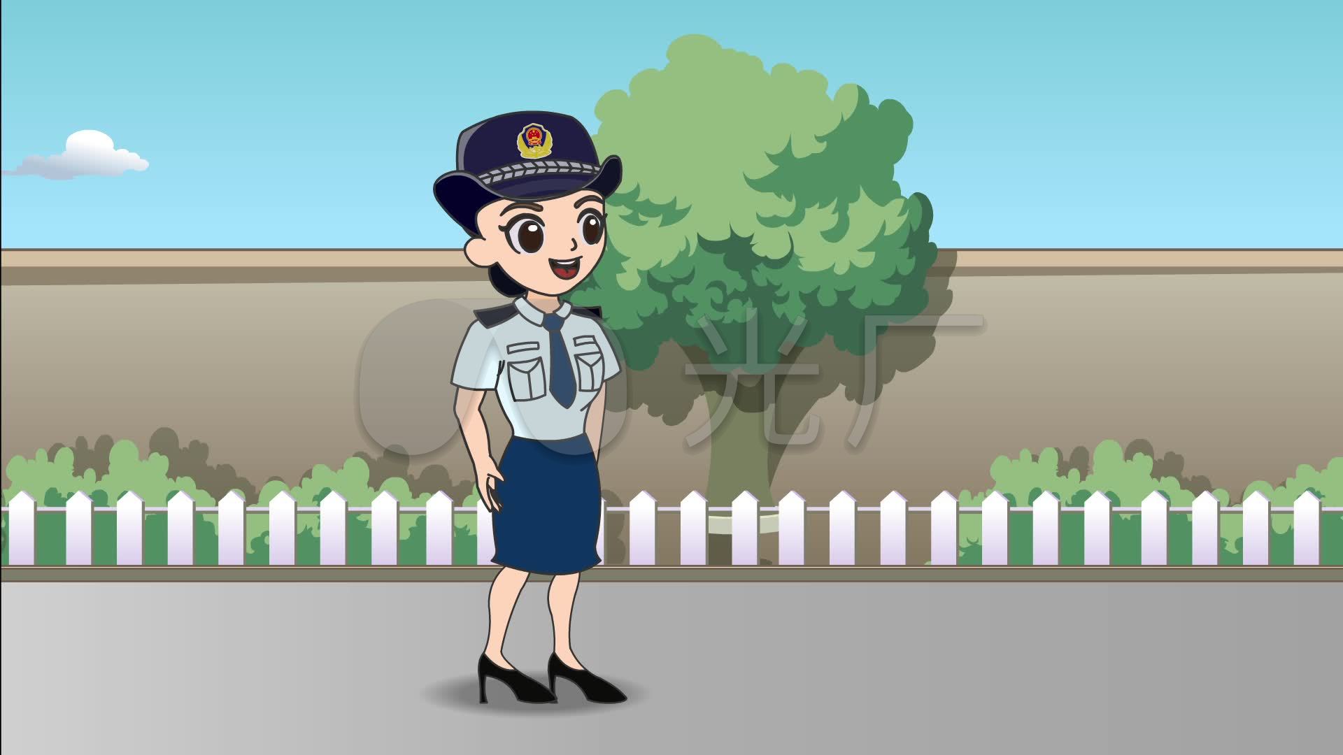 女警察站立讲话说话_1920x1080_高清视频素材下载(编号:2595257)_影视