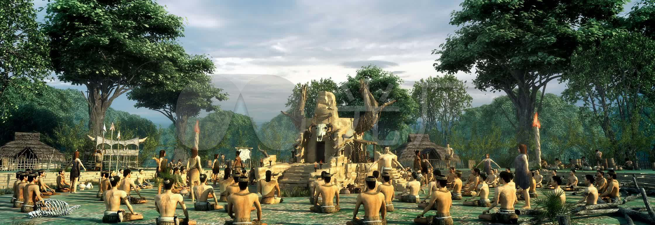 古代原始人祭祀网站_2240X772_视频高清素材图腾小俊视频图片