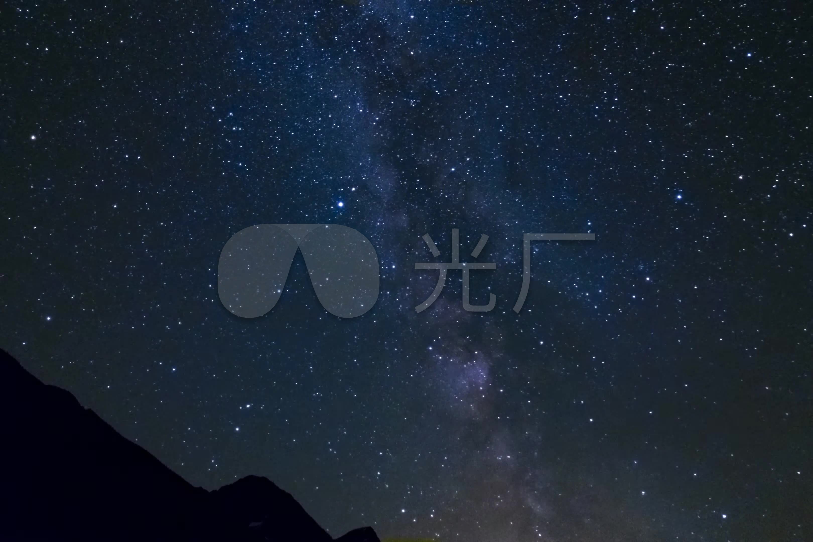 夜晚星空银河系延时拍摄